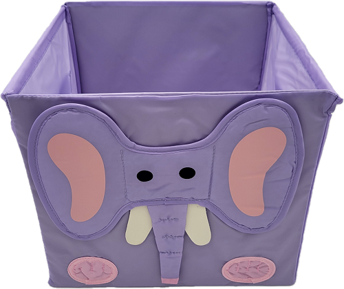 HOME CREATIONS ANIMAL POP UPSTORAGE CUBE 12x12x12x ELEPHANT