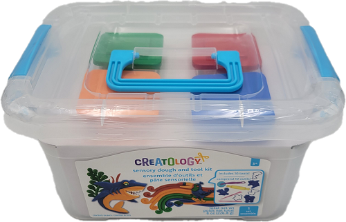 CREATOLOGY DOUGH 14PC PLAY SET SEA (4CT-2oz DOUGH+ TOOLS)