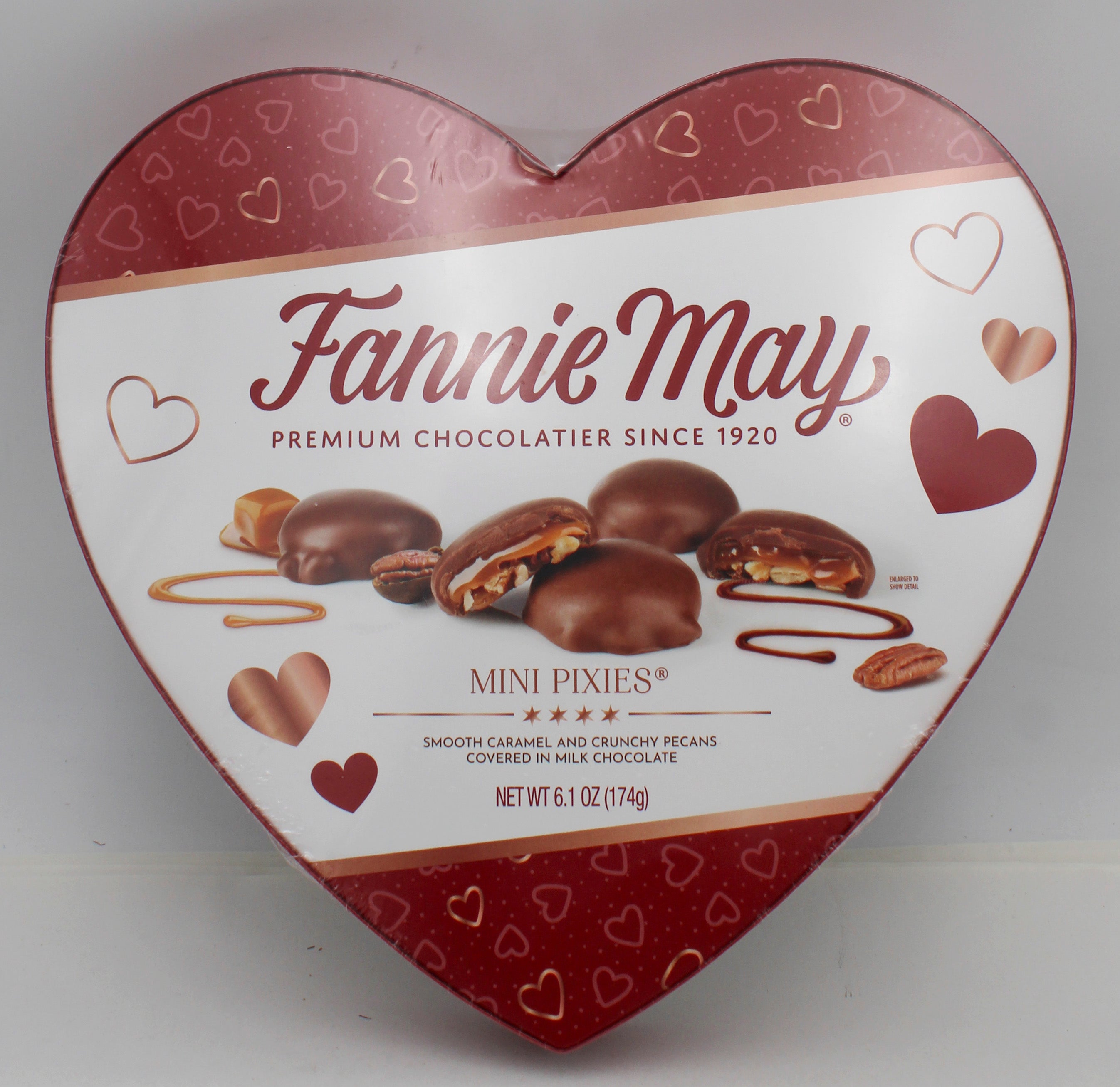 FANNIE MAY MINI PIXIE HEART BOX 6.1 Oz BB 5/21/27