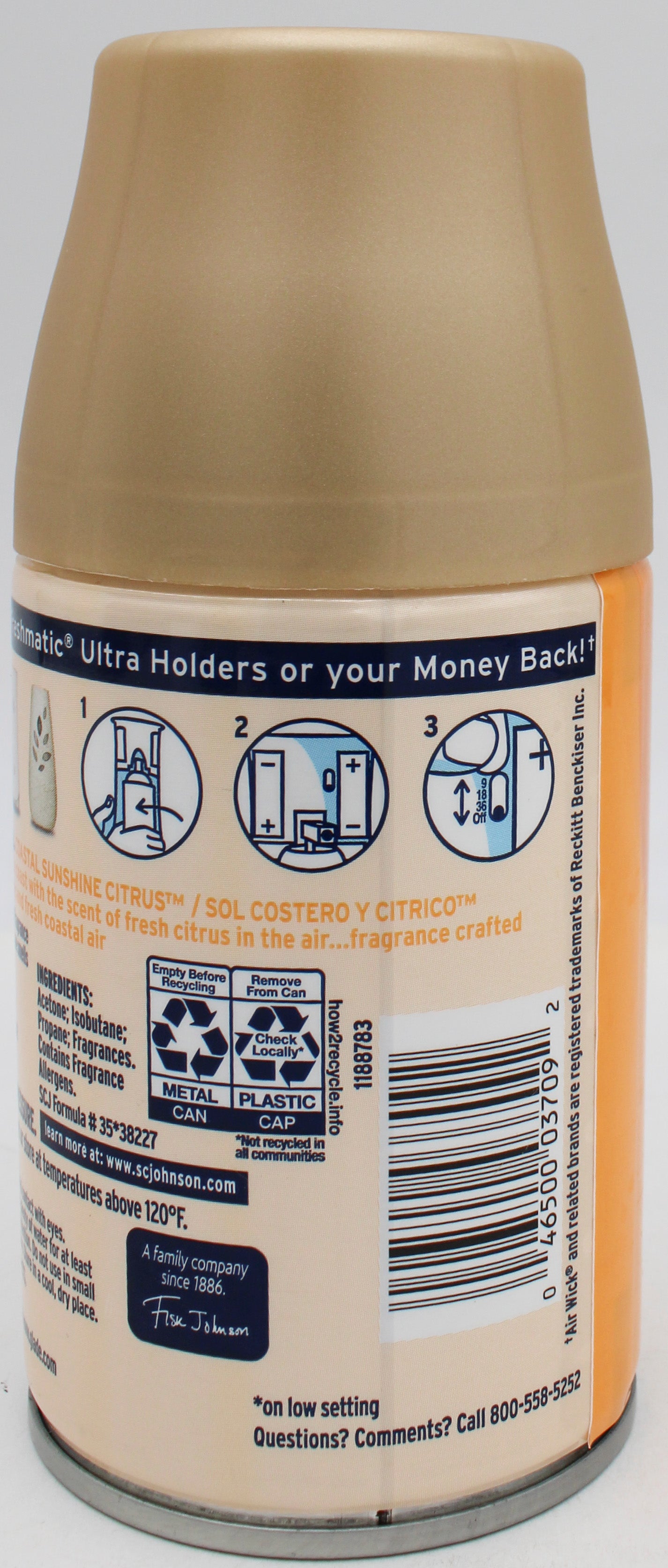 GLADE AUTOMATIC SPRAY REFILL COASTAL SUNSHINE CITRUS 6.2oz US