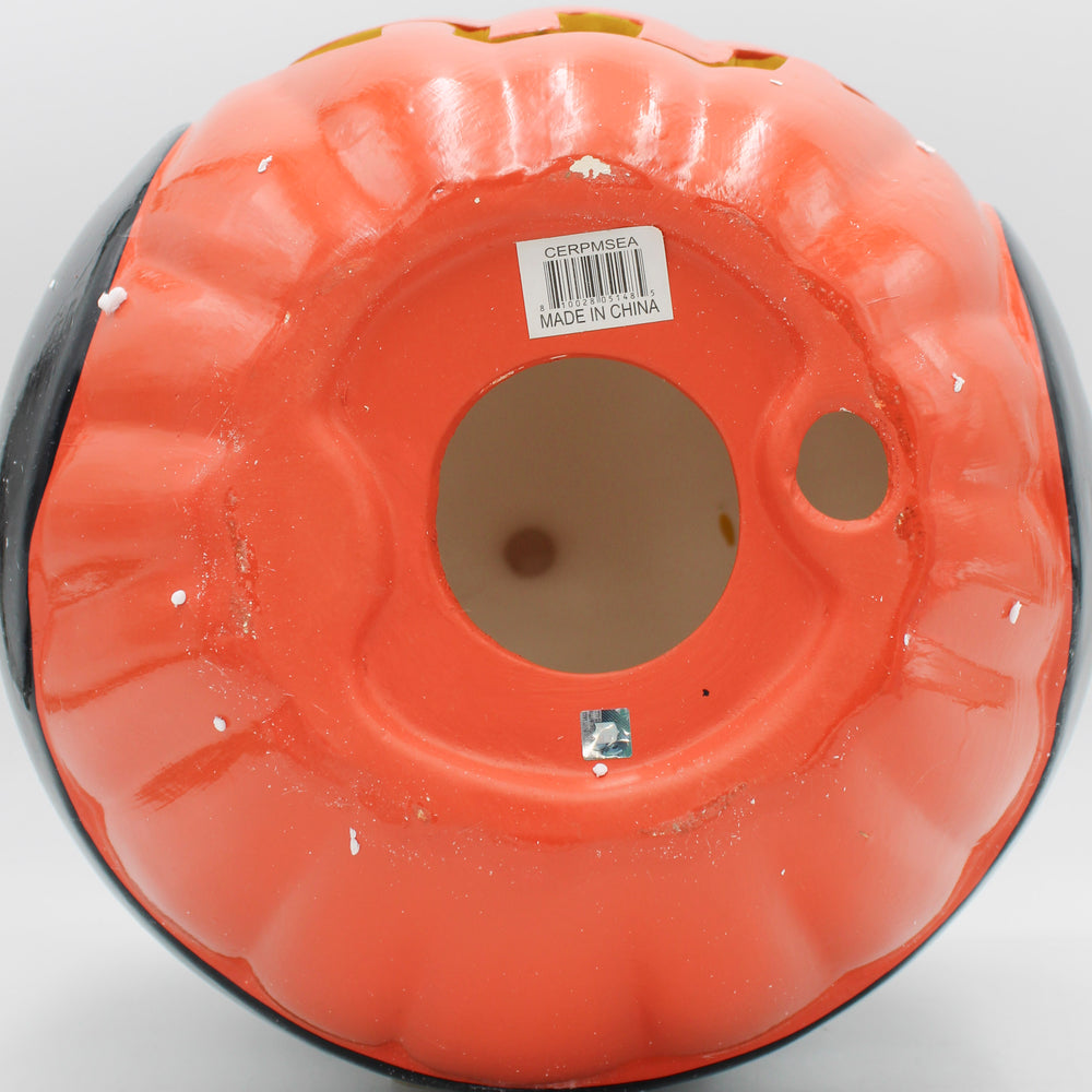 SEATTLE SEAHAWKS CERAMIC PUMPKIN HELMET 10"