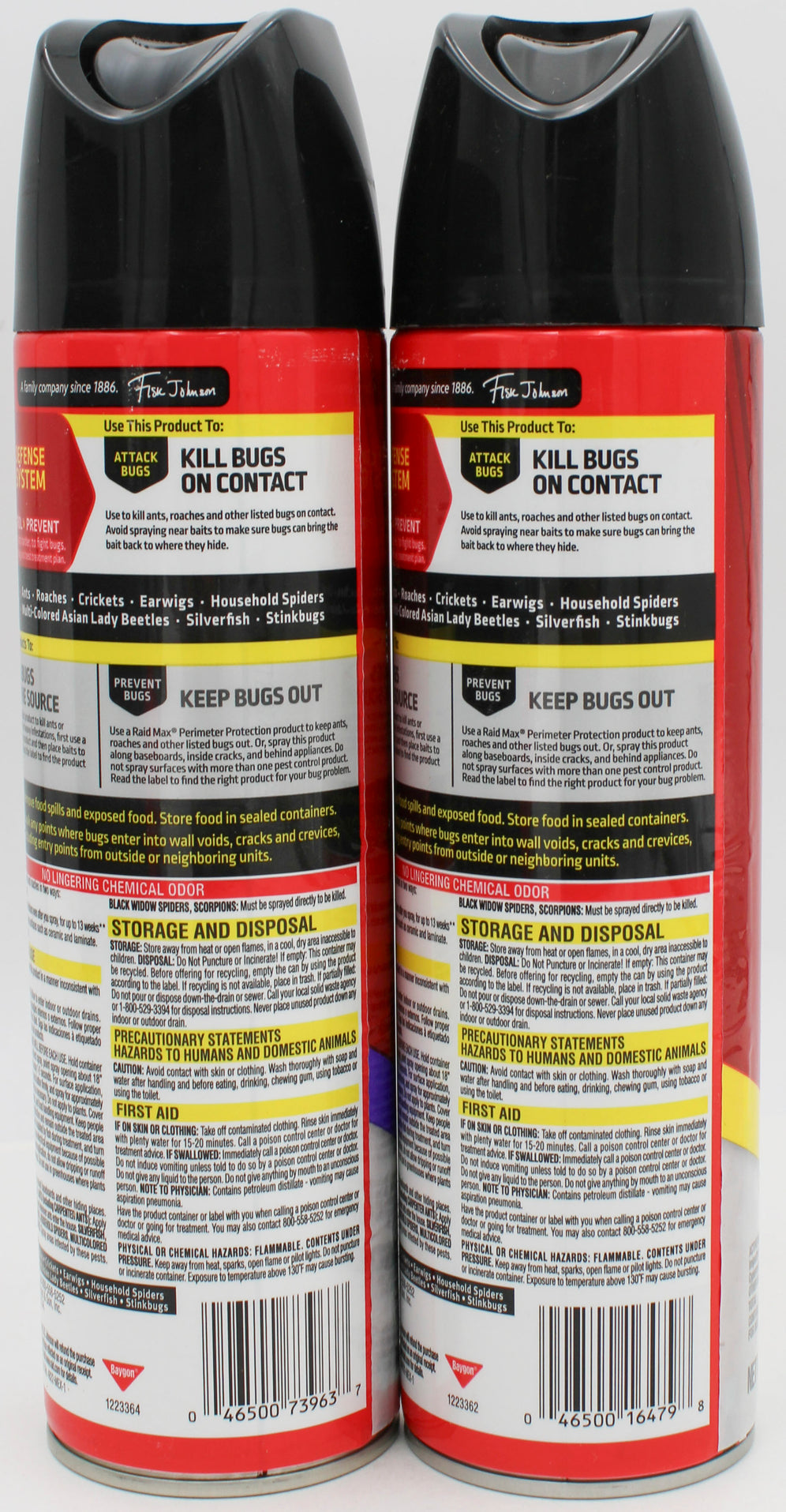 RAID ANT + ROACH AEROSOL 17.5oz PDQ.