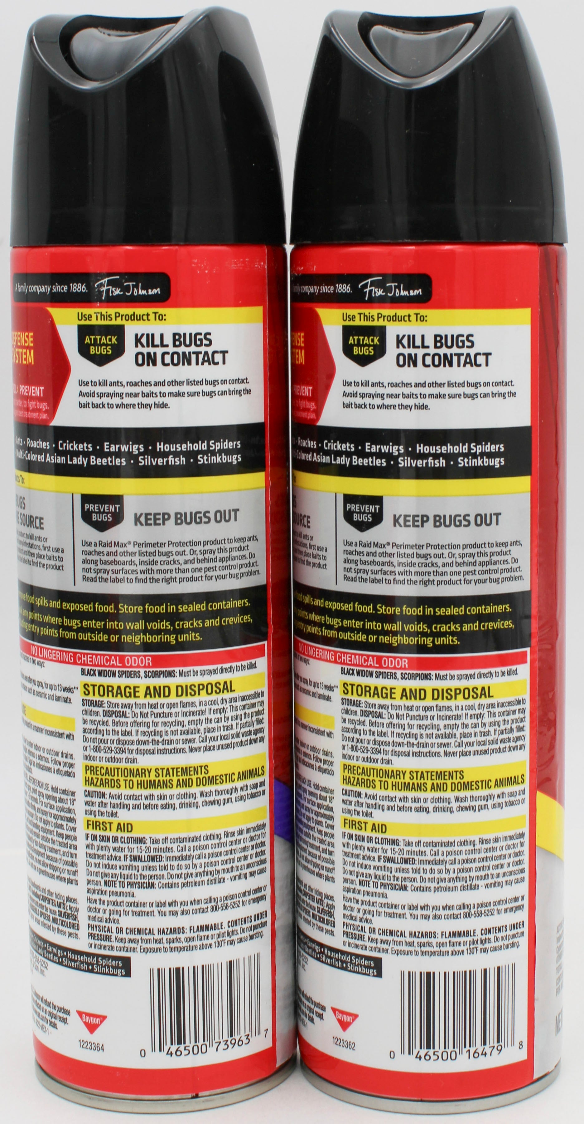 RAID ANT + ROACH AEROSOL 17.5oz PDQ.