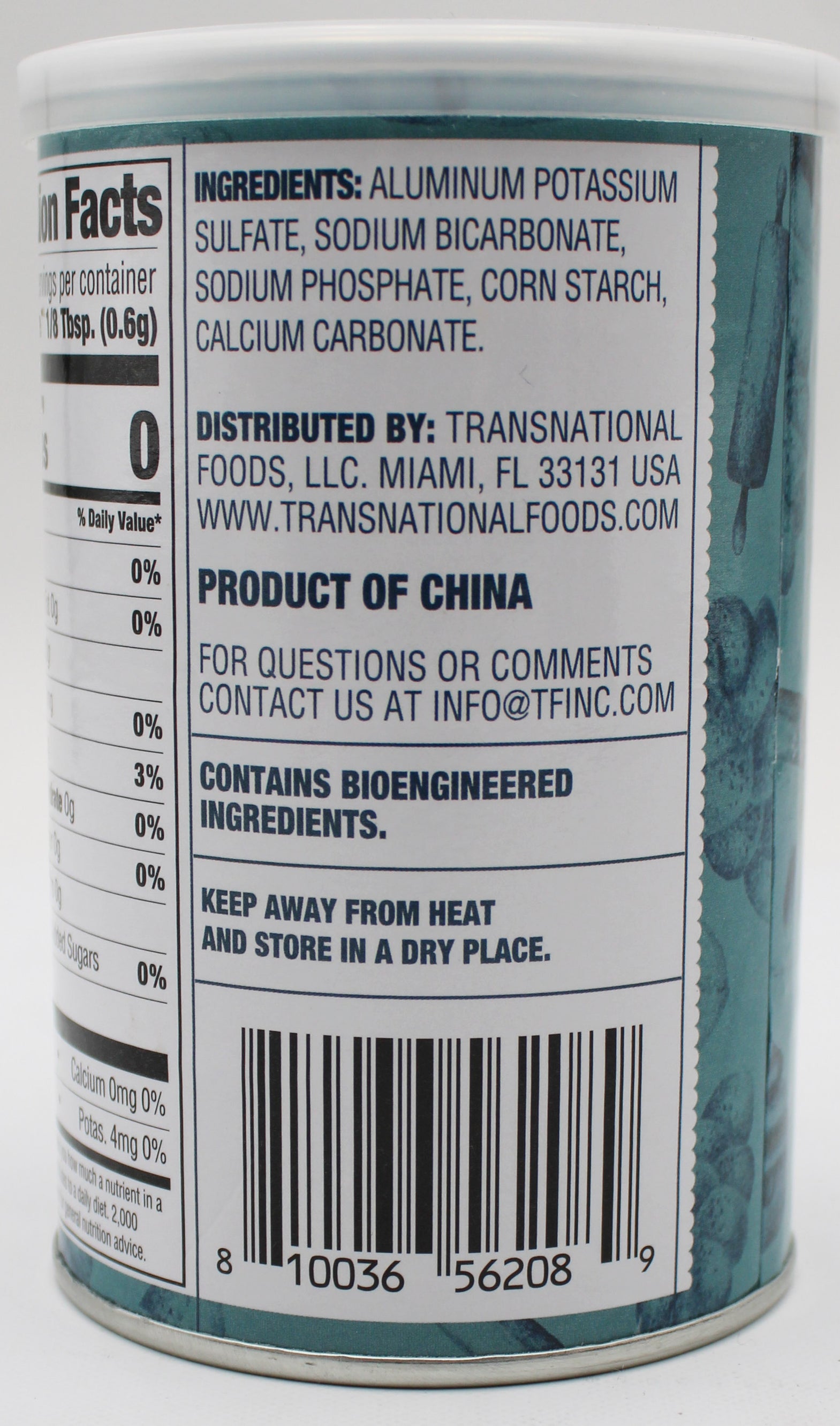 DOUBLE ACTING BAKING POWDER 8.1 OZ BB 3/7/29
