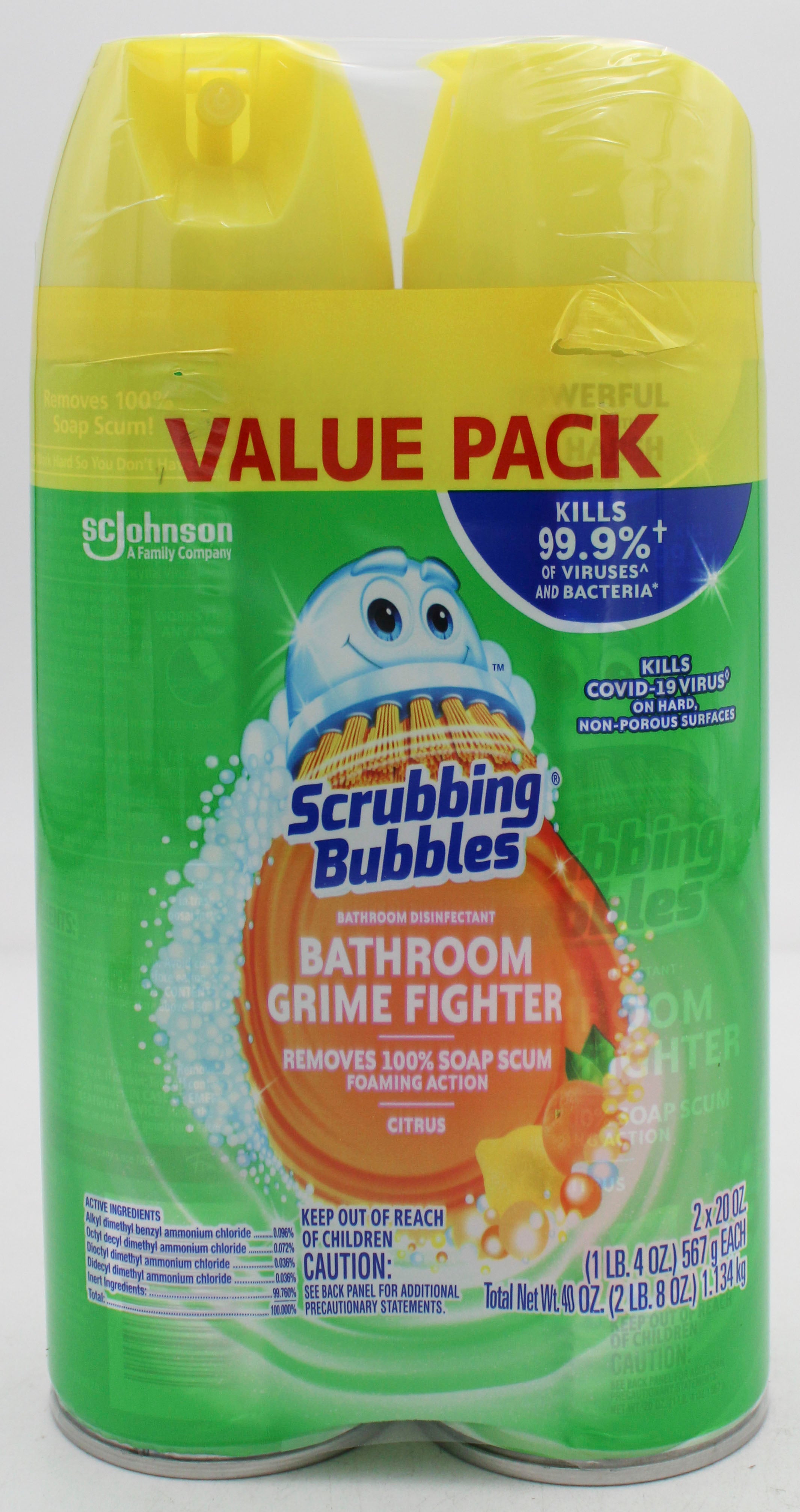 SP SB Bathroom Cleaner Citrus 2 x 20oz Pack