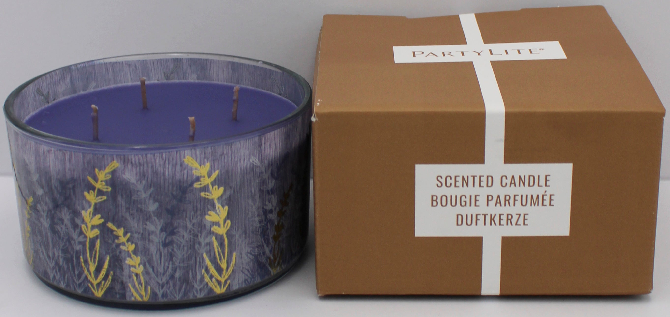 PARTYLITE TWILIGHT LAVENDER 4-WICK JAR CANDLE 17.25oz
