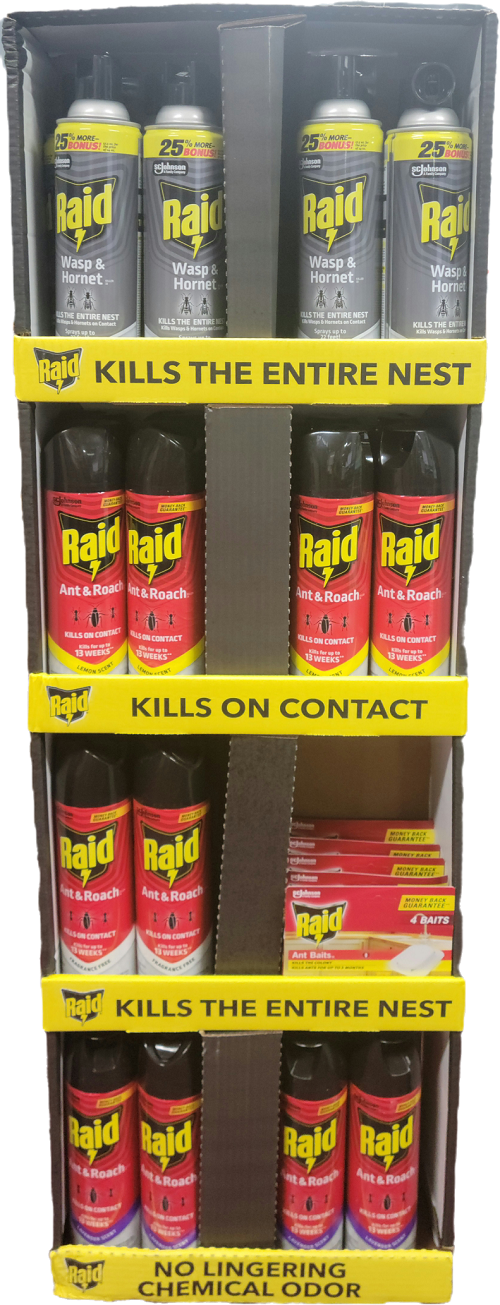 SP RAID ANT/ROACH/WASP & HORNET KILLER ANT BAITS ASST DSPLY