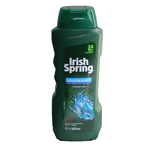 IRISH SPRING FACE/BODY WASH 18OZ-MOISTURE BLAST NI