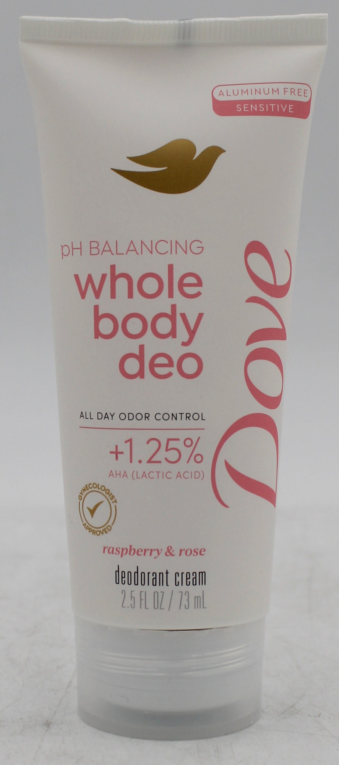 DOVE WHOLE BODY DEODORANT CREAM RASPBERRY + ROSE 2.5oz