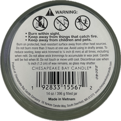 CHESAPEAKE BAY CANDLE LAVENDER EUCALYPTUS 3-WICK JAR 14oz NI