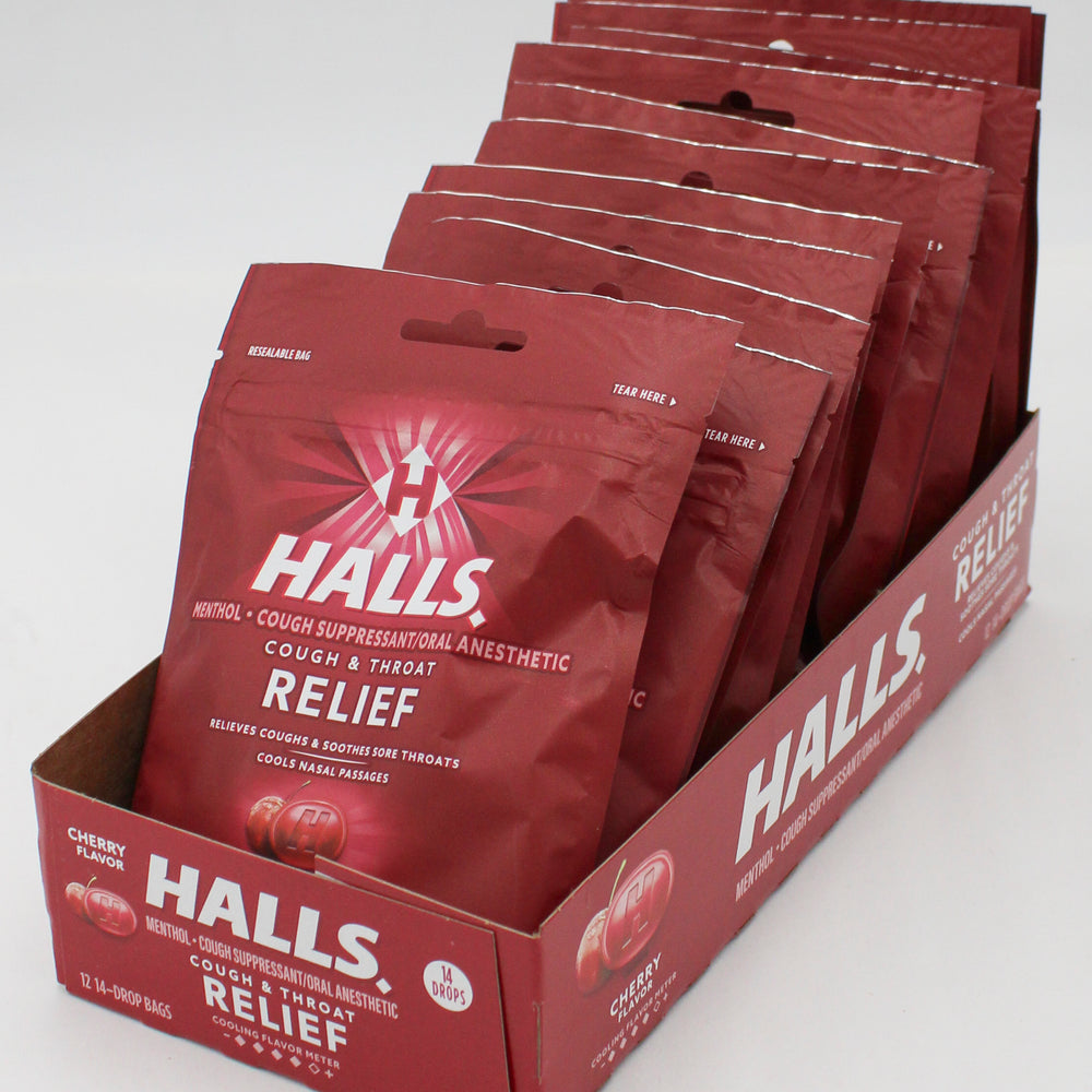 HALLS 14 PC CHERRY BAG BB 8/8/26