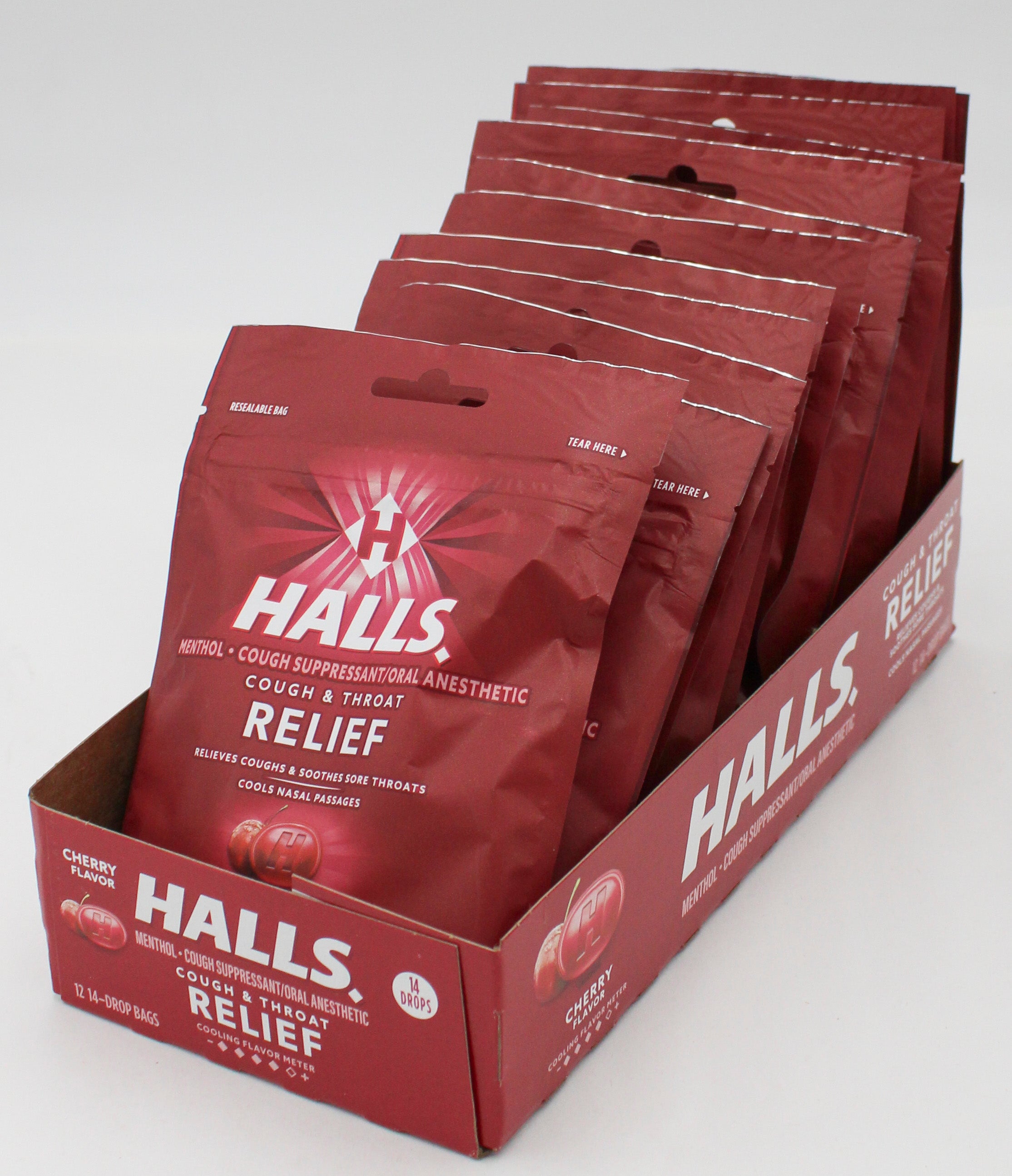 HALLS 14 PC CHERRY BAG BB 8/8/26