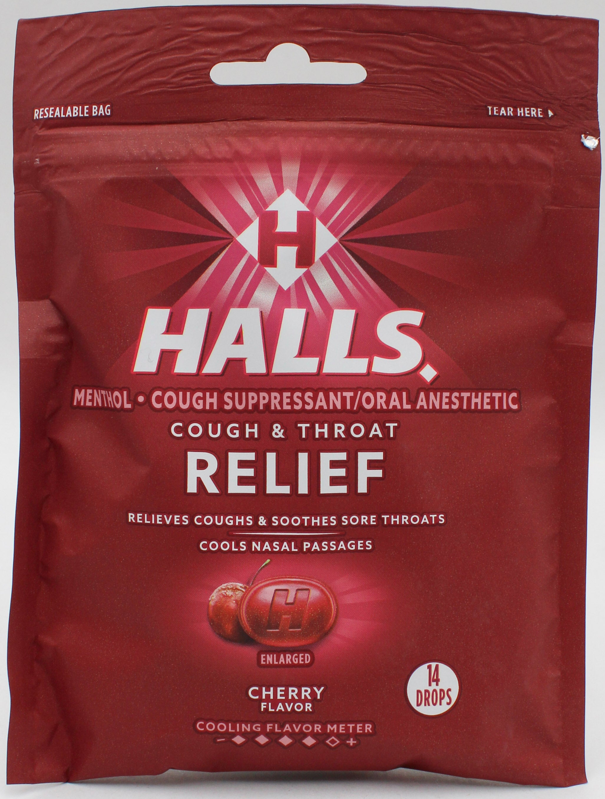 HALLS 14 PC CHERRY BAG BB 9/20/26 .