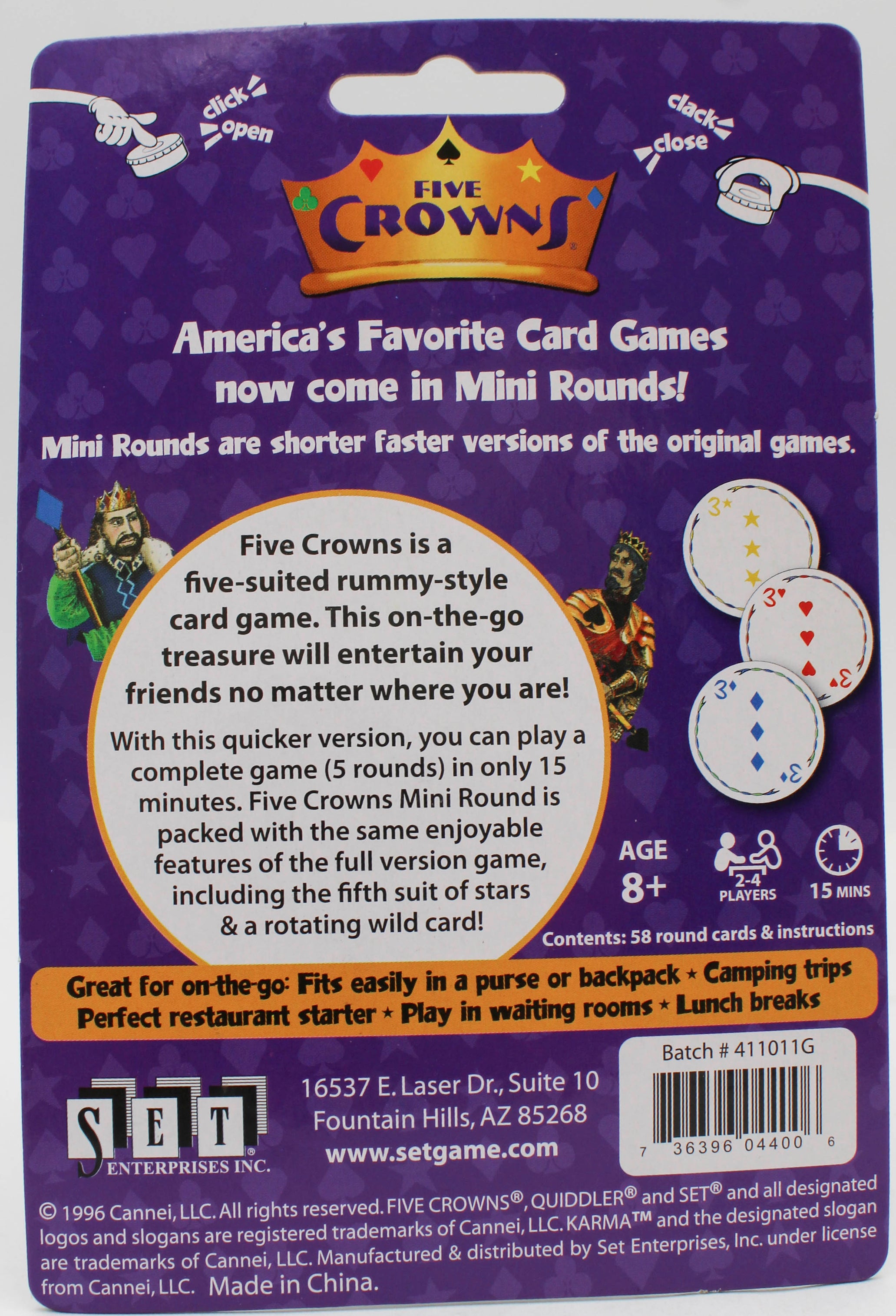 MINI ROUND FIVE CROWNS BLISTER PACK
