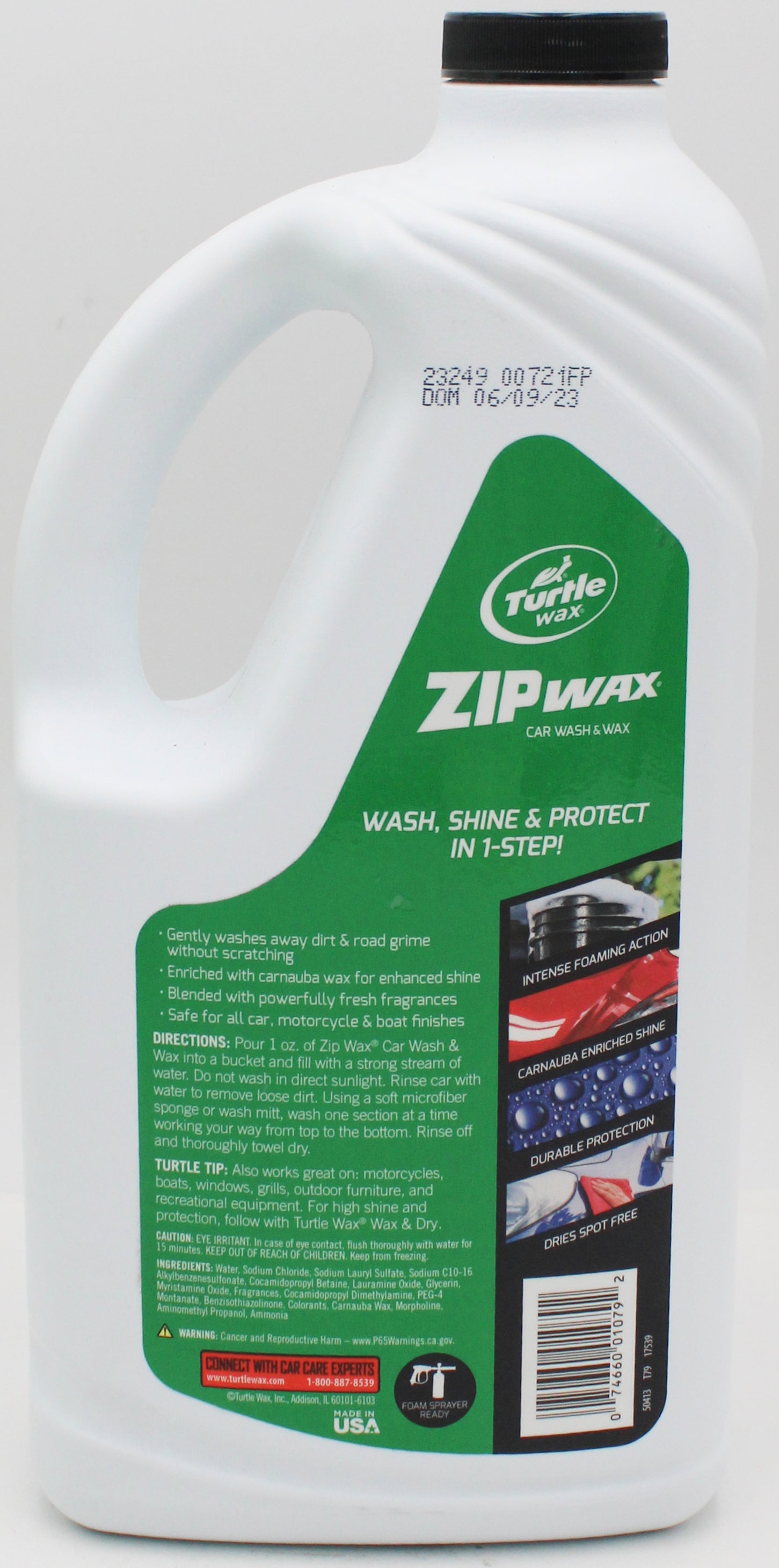 SP TURTLE WAX ZIP WAX CAR WASH 64oz