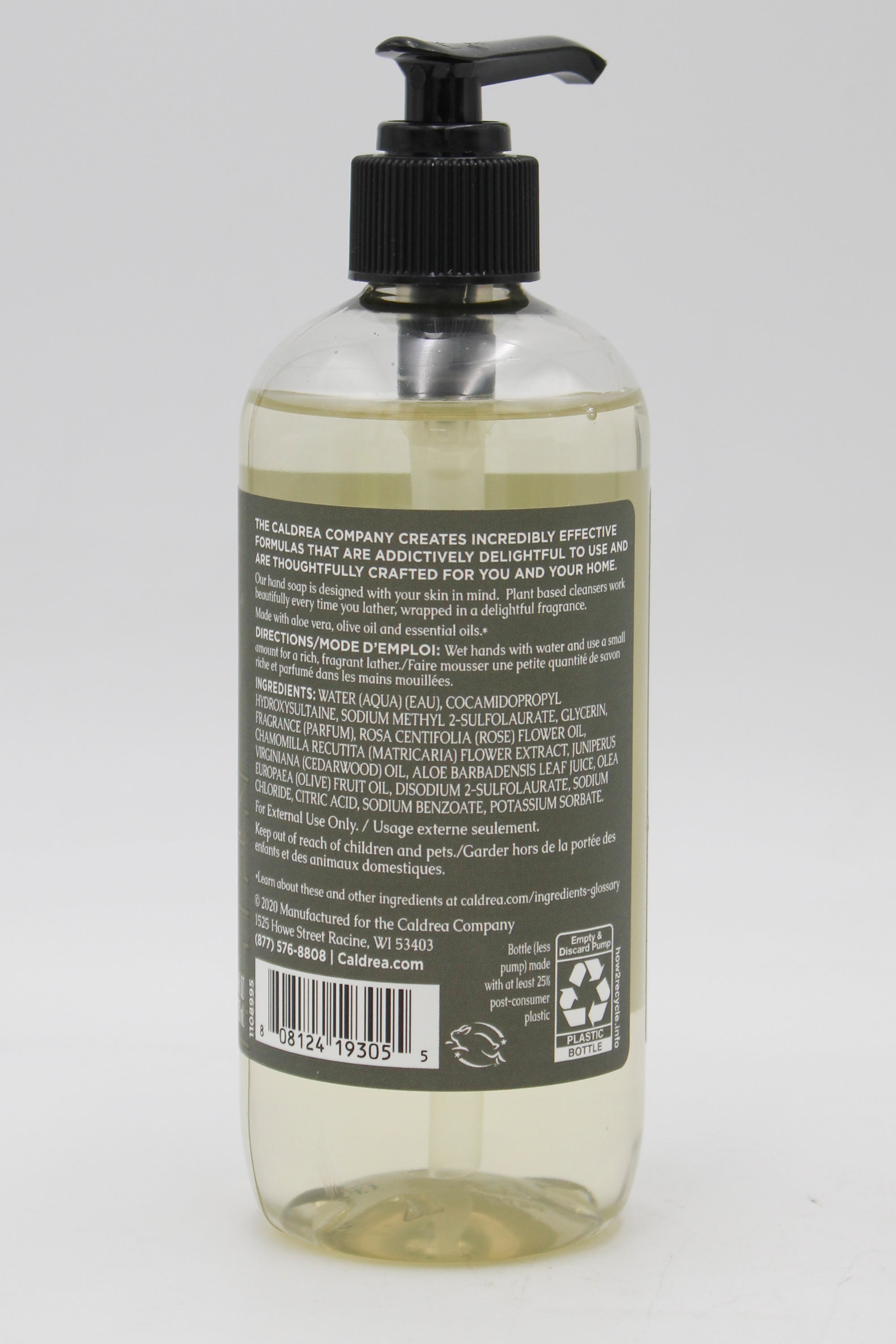 CALDREA HAND SOAP ROSEWATER DRIFTWOOD 10.8oz US