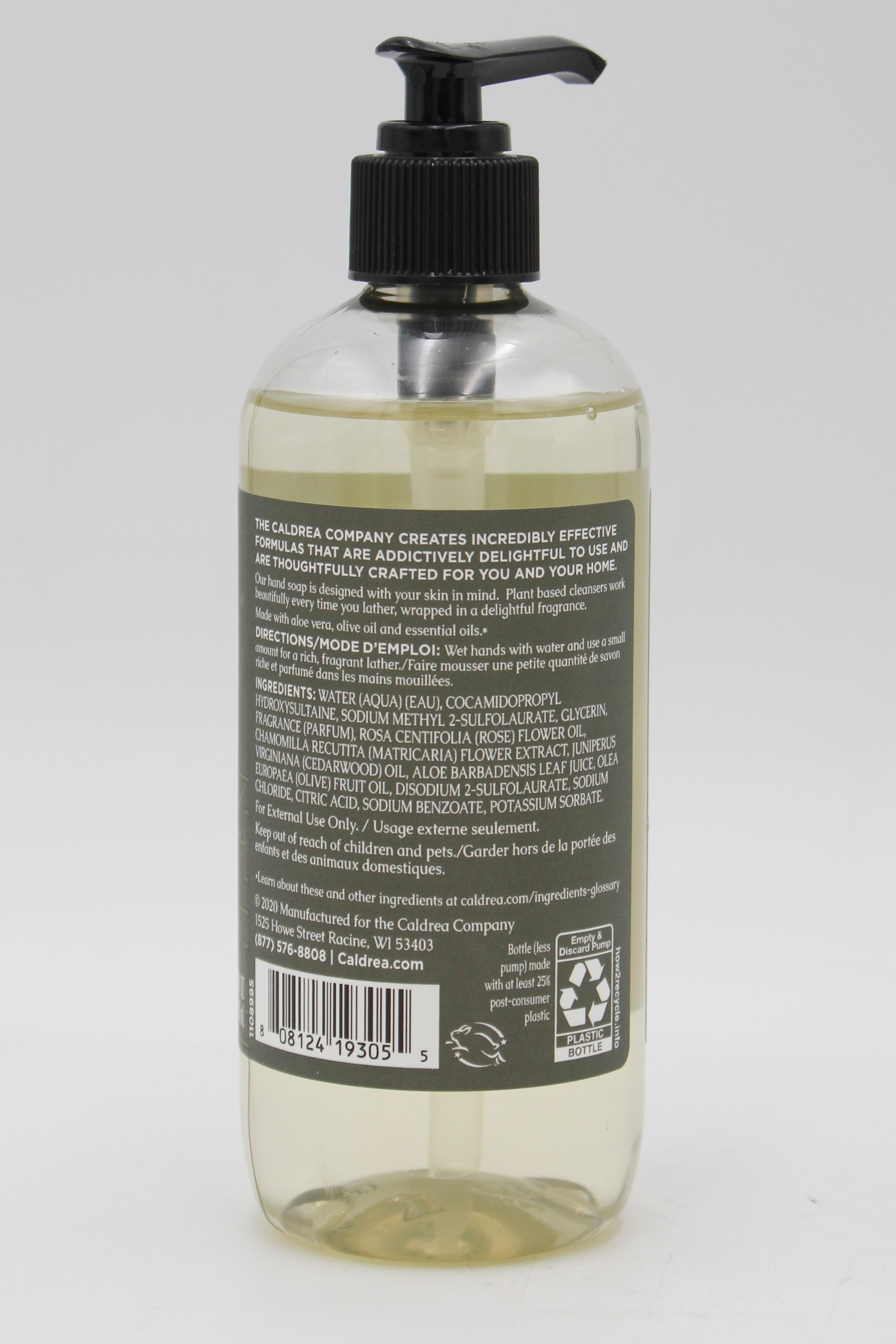 CALDREA HAND SOAP ROSEWATER DRIFTWOOD 10.8oz US