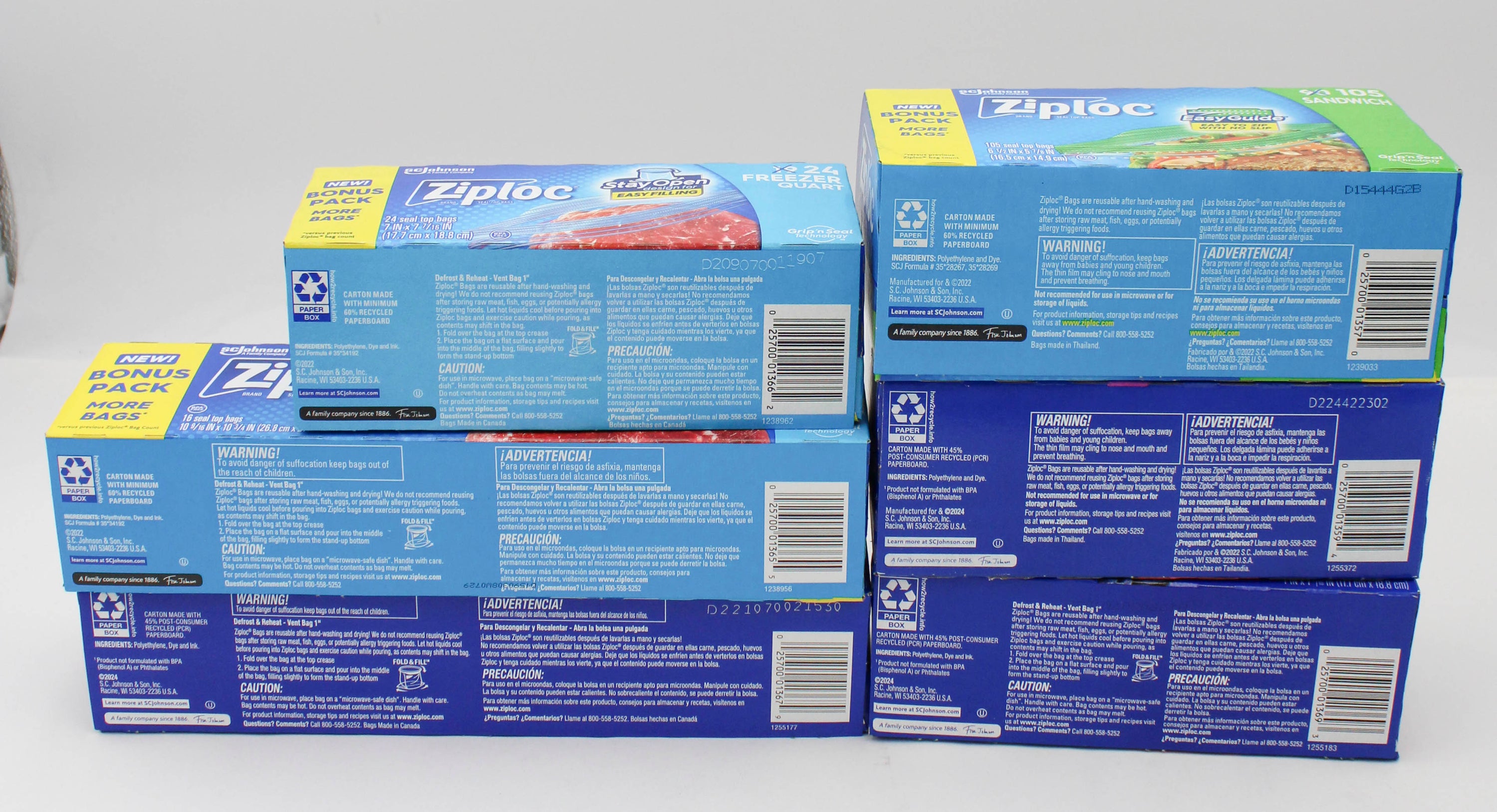 ZIPLOC BACK TO SCHOOL MIXED HALF PALLET