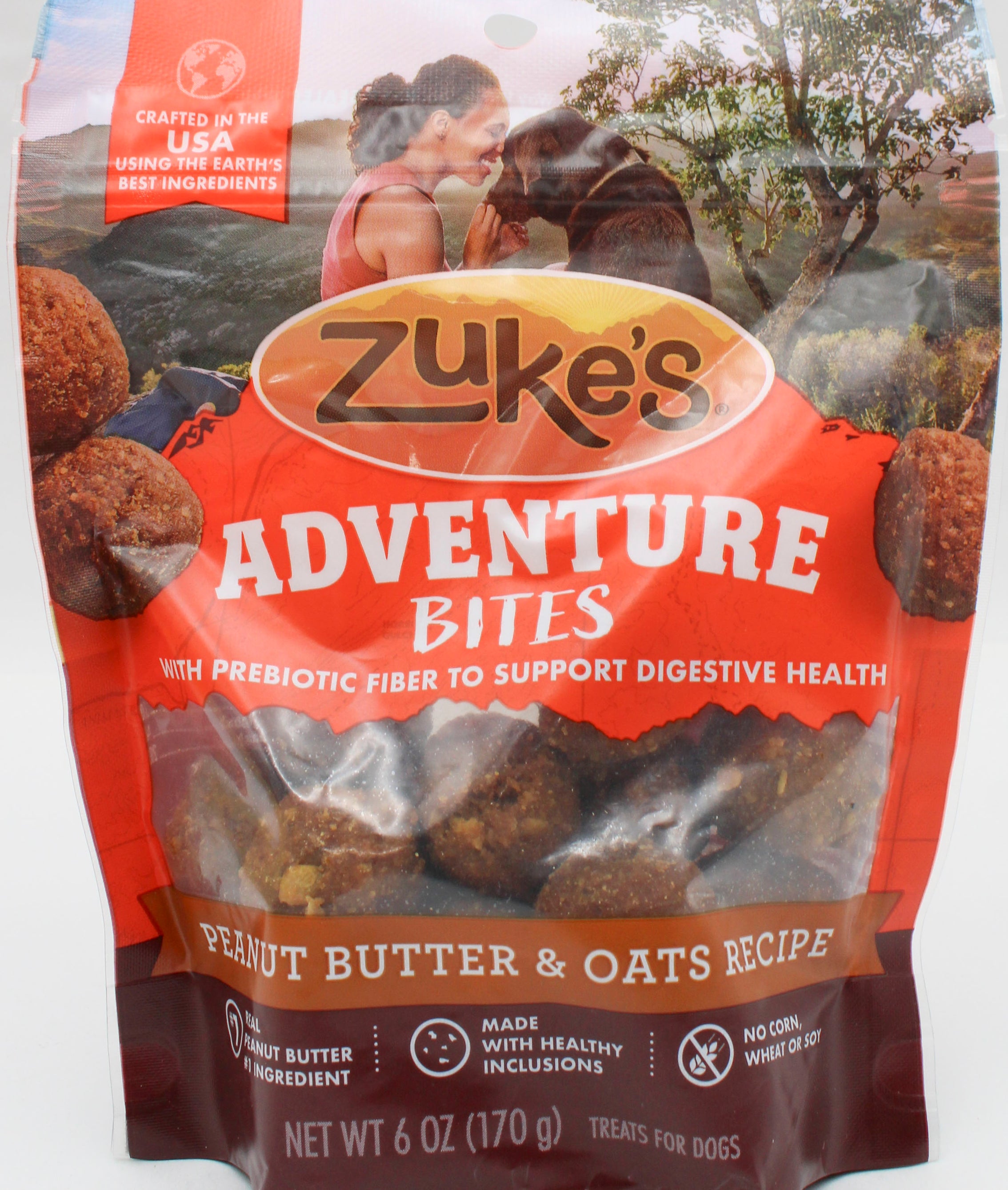 PURINA ZUKE'S  ADVENTURE BITES DOG TREATS PB OATS 6oz BB 11.30.26 NI
