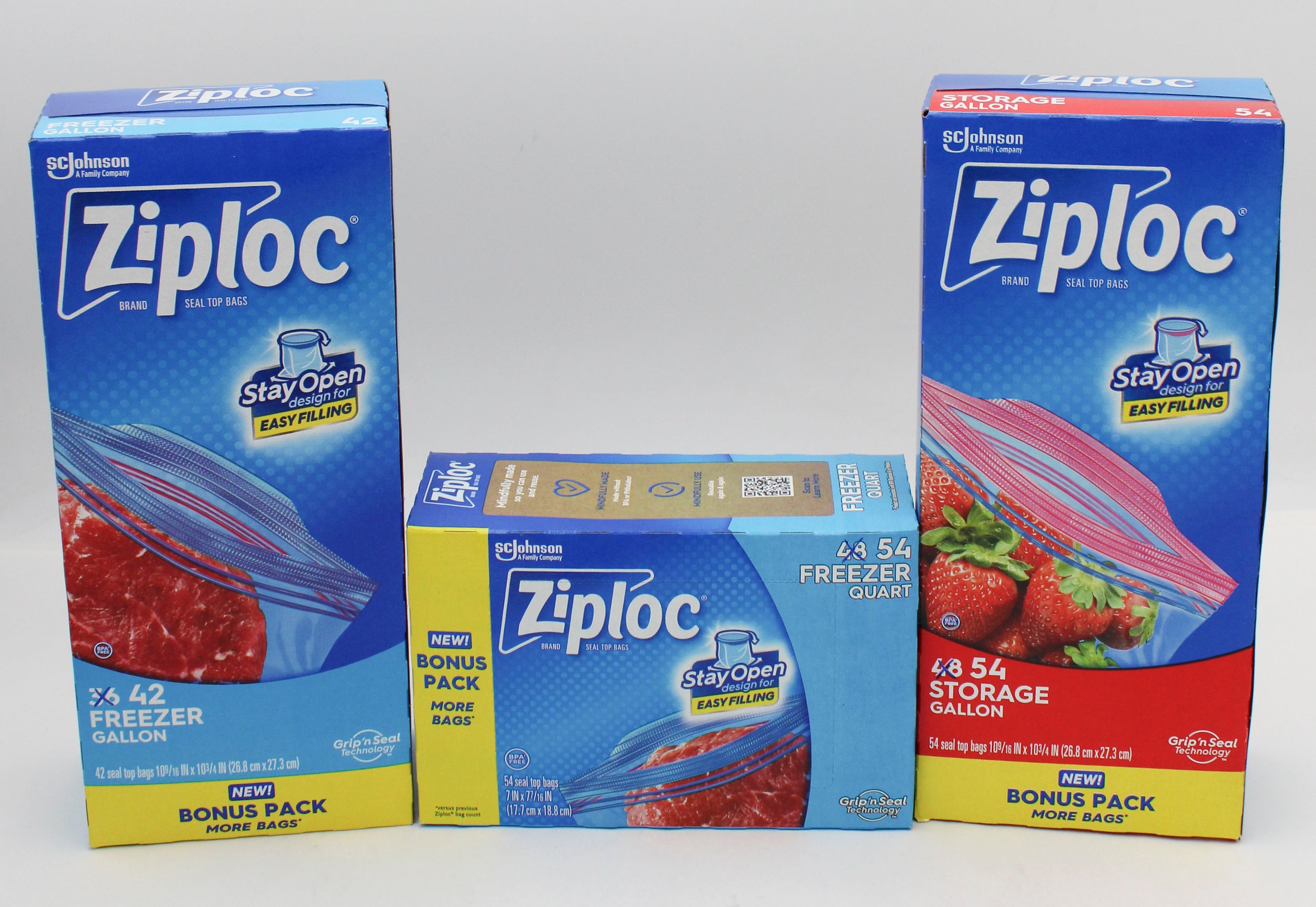 ZIPLOC STORAGE/FREEZER MIXED PDQ