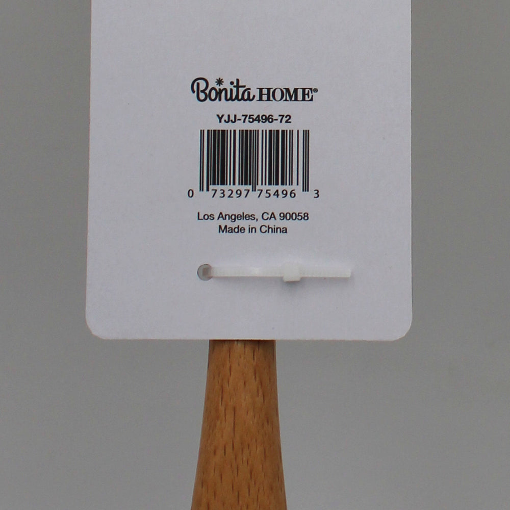 13in  Nylon Slotted Spoon w-Grip Grey