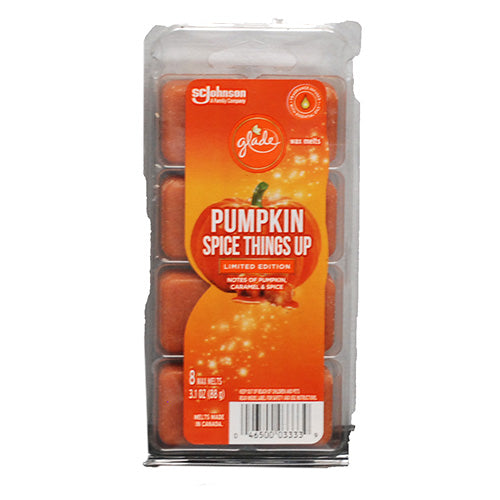 GLADE WAXMELTS 8CT 3.1OZ-PUMPKIN SPICE