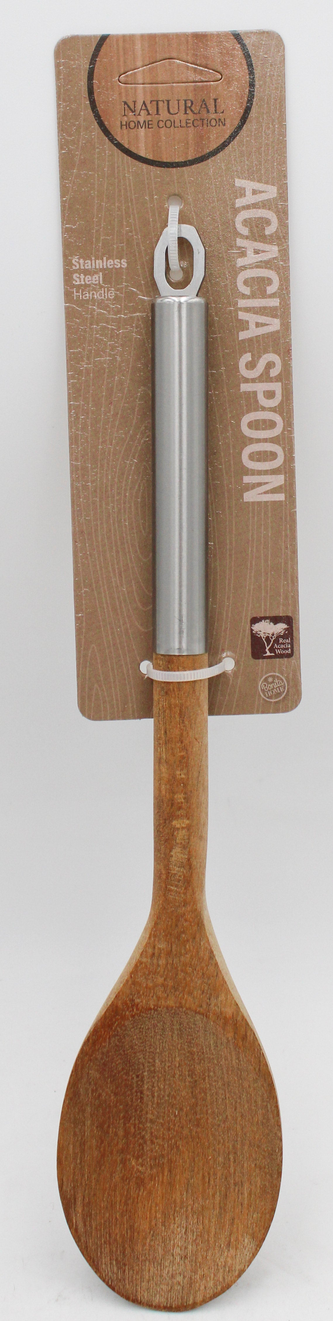 13in Acacia Spoon SS Handle