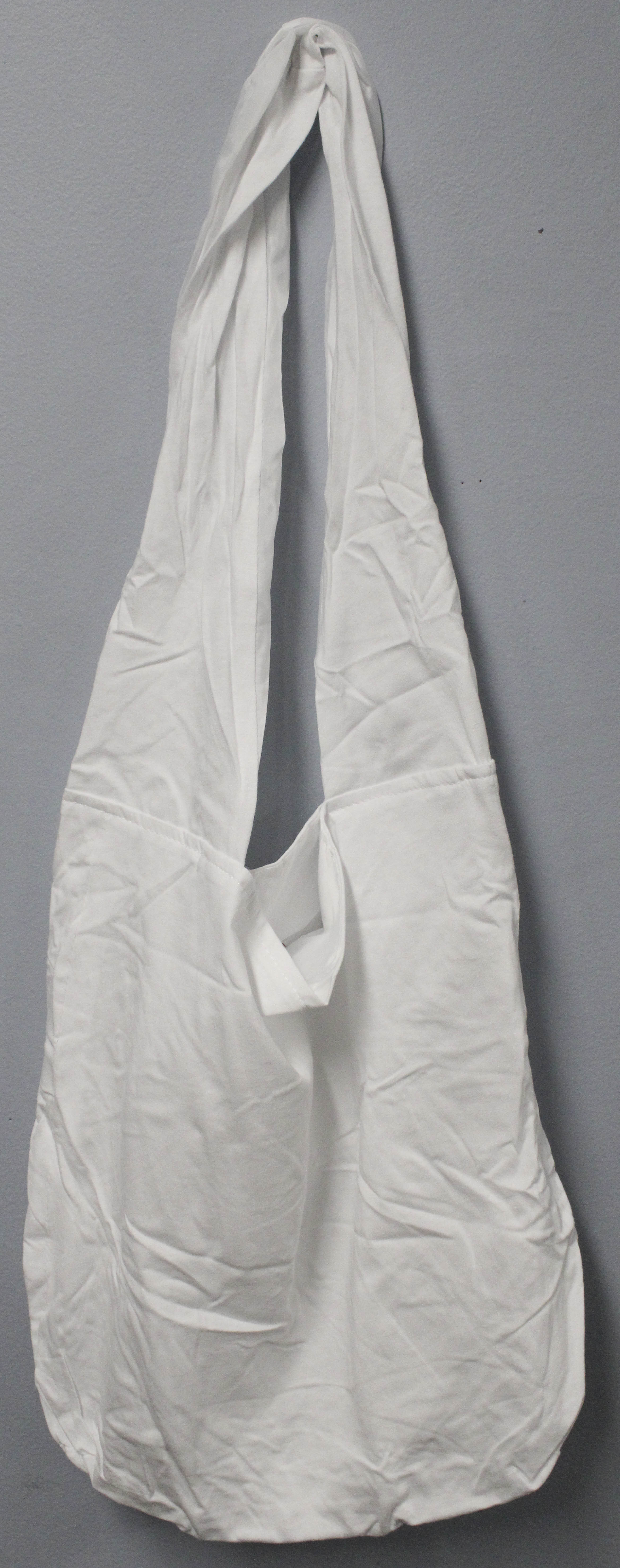 SIMPLICITY TIE DYE HOBO BAG - WHITE 100% COTTON'