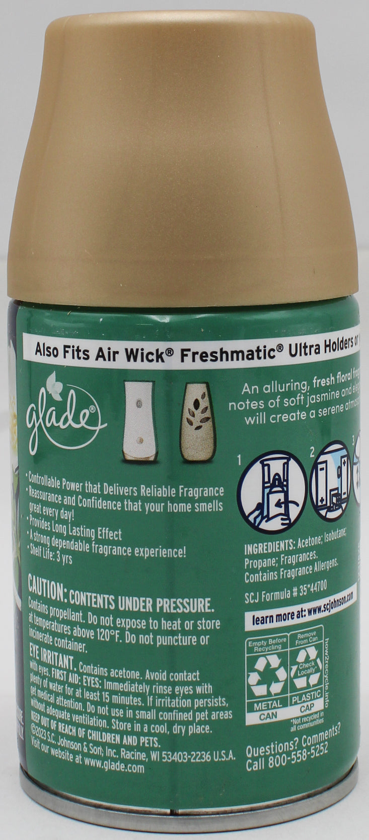 GLADE AUTOMATIC SPRAY REFILL FRESH JASMINE & HONEYSUCKLE 6.2oz US