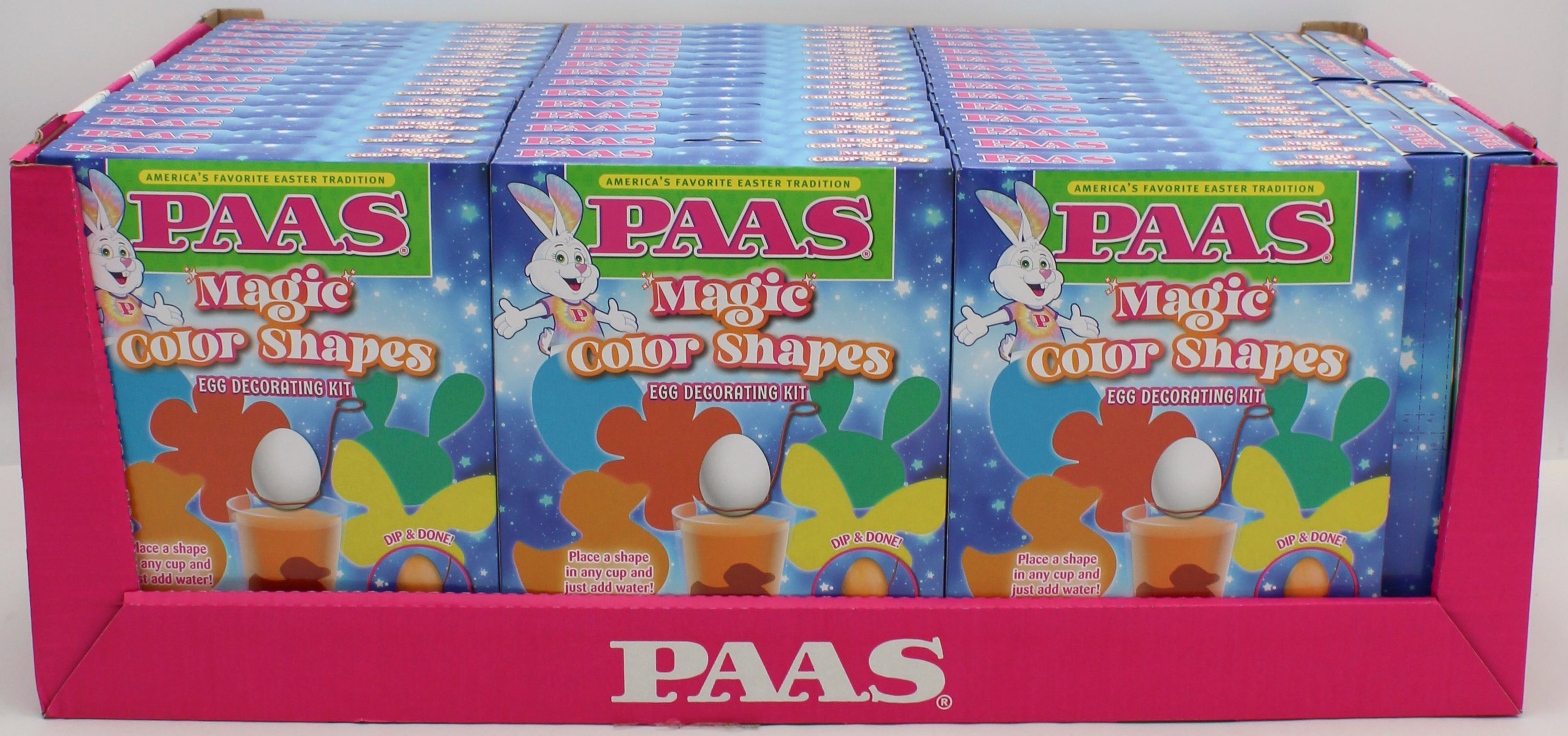 PAAS MAGIC COLOR SHAPES EGG DECORATING KIT SHELF TRAY