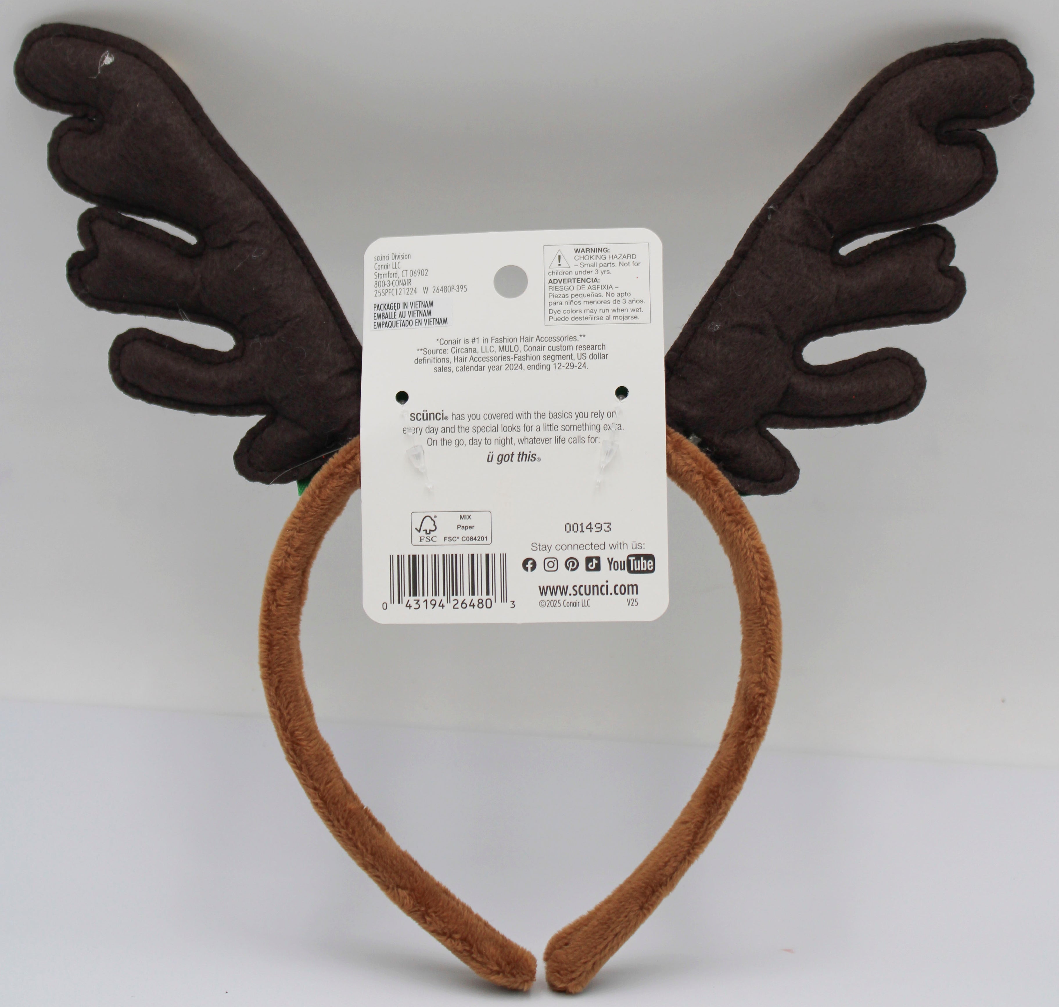 Scrunci Reindeer Bells Headband – Bulk Pack