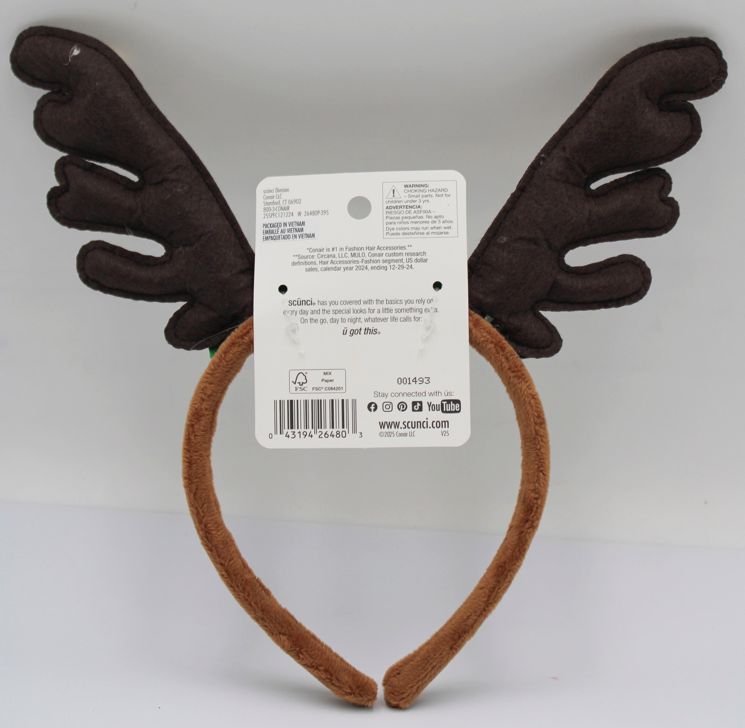 Scrunci Reindeer Bells Headband – Bulk Pack