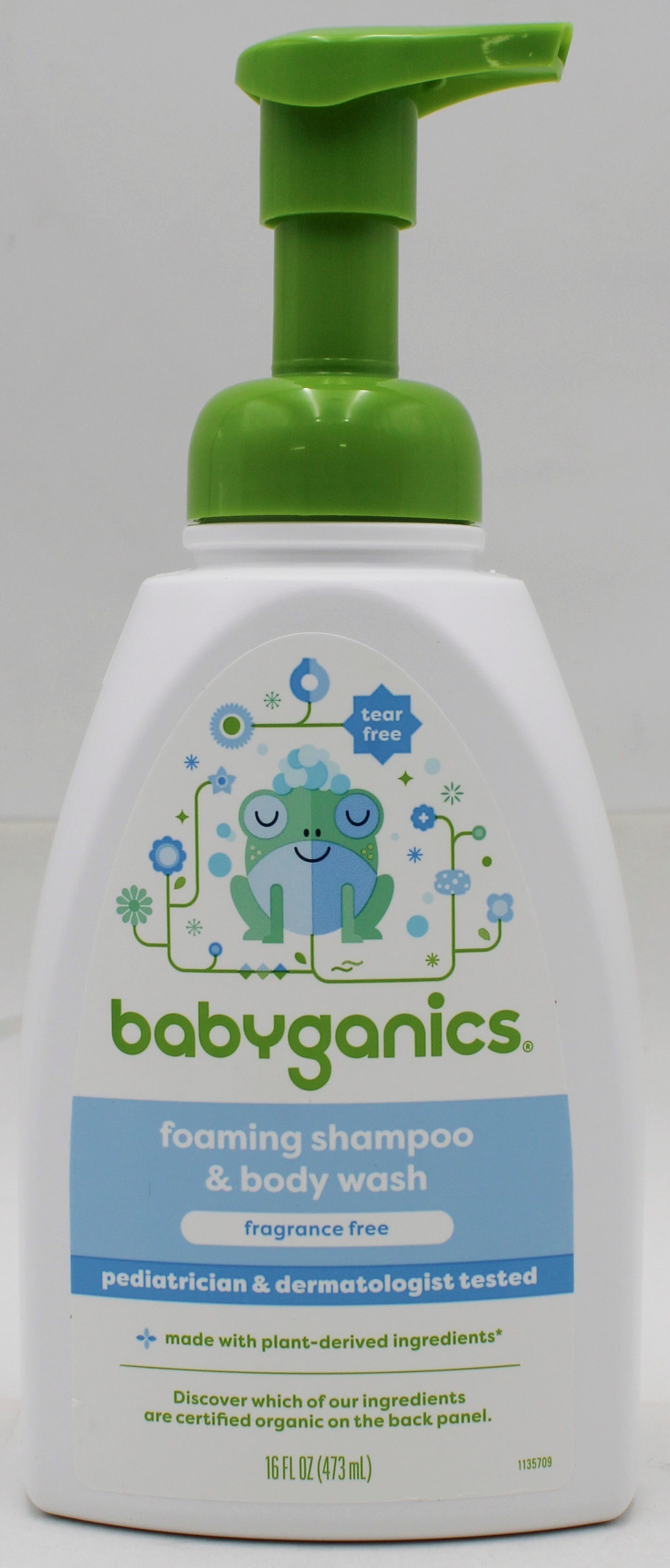 BABYGANICS FOAMING SHAMPOO/BODY WASH FRAGRANCE FREE 16oz US