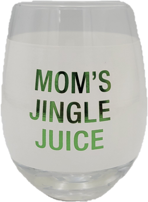 MOM'S JINGLE JUICE WINE GLASS 16oz