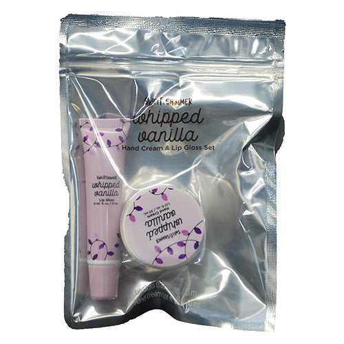 SWEET & SHIMMER HAND CRM 1.01oz/LIP GLOSS.44oz SET-WHIPPED VANILLA