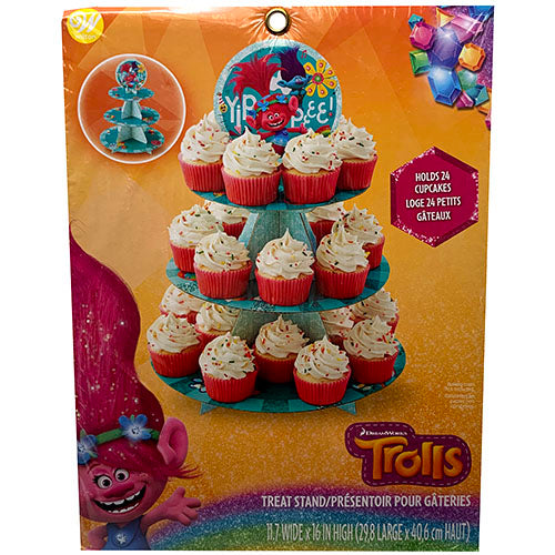 CUPCAKE TREAT STAND(HOLD 24)TROLLS