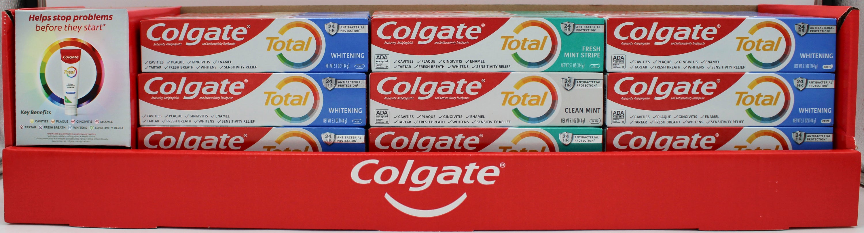 COLGATE TOTAL MIXED TOOTHPASTE 5.1oz NI