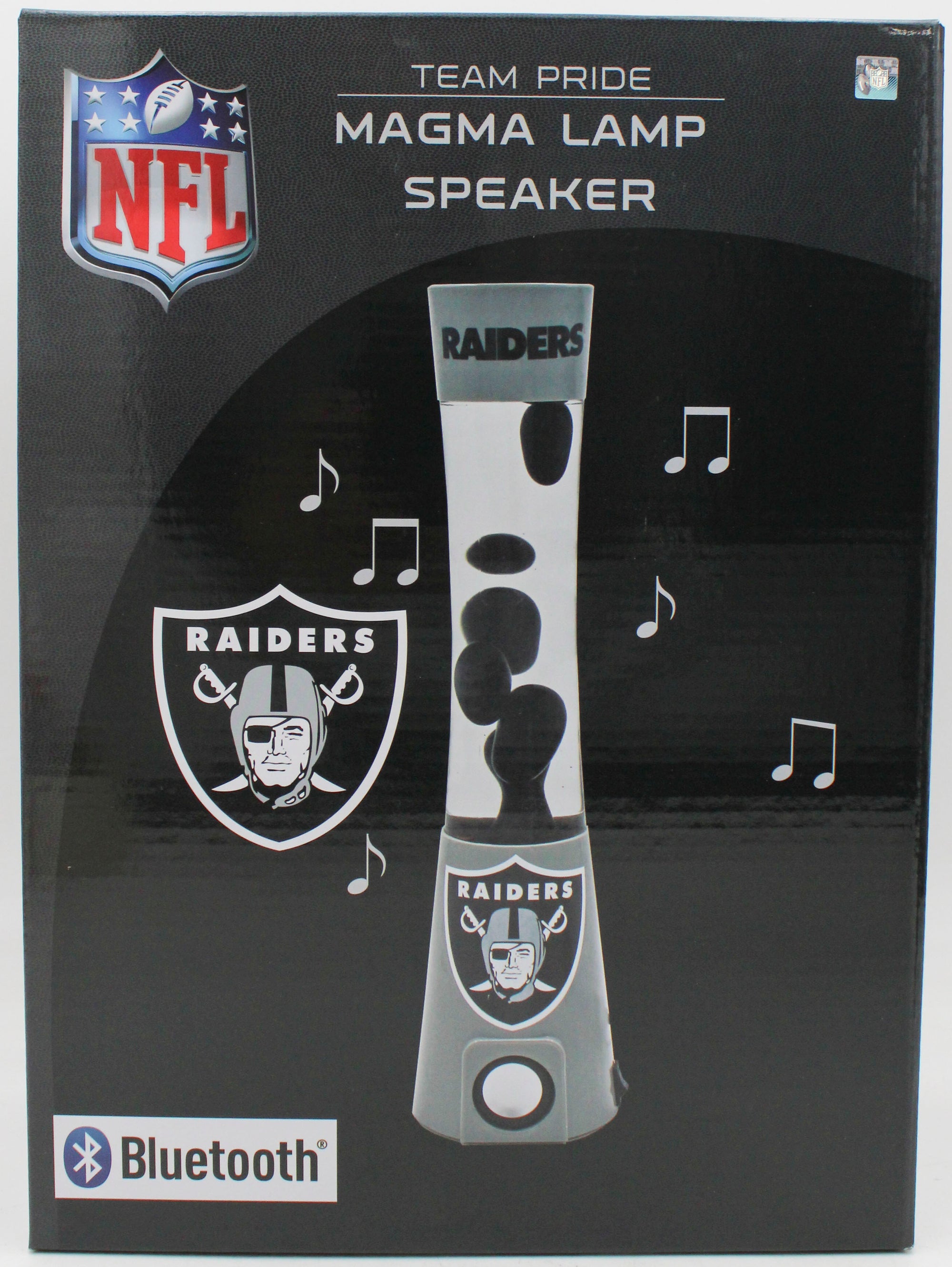 LAS VEGAS RAIDERS LAVA LAMP SPEAKER 16.5"