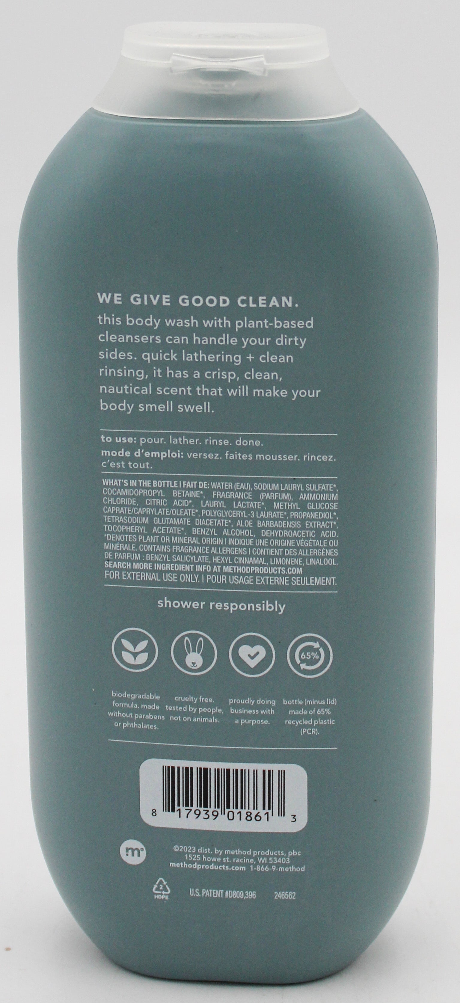 SP METHOD MEN BODY WASH SEA+ SURF 18oz