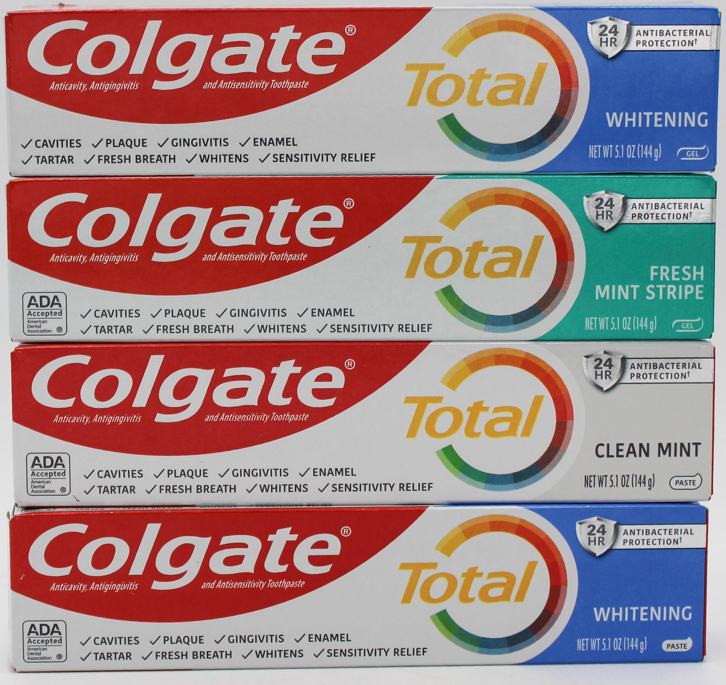 COLGATE TOTAL MIXED TOOTHPASTE DISPLAY 5.1oz NI