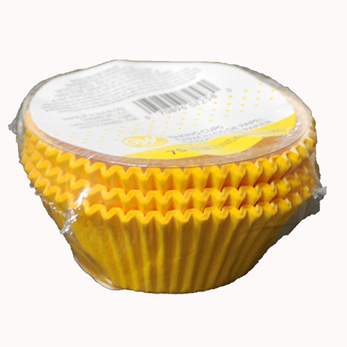 WILTON BAKING CUP YELLOW STANDARD 75 CT NI