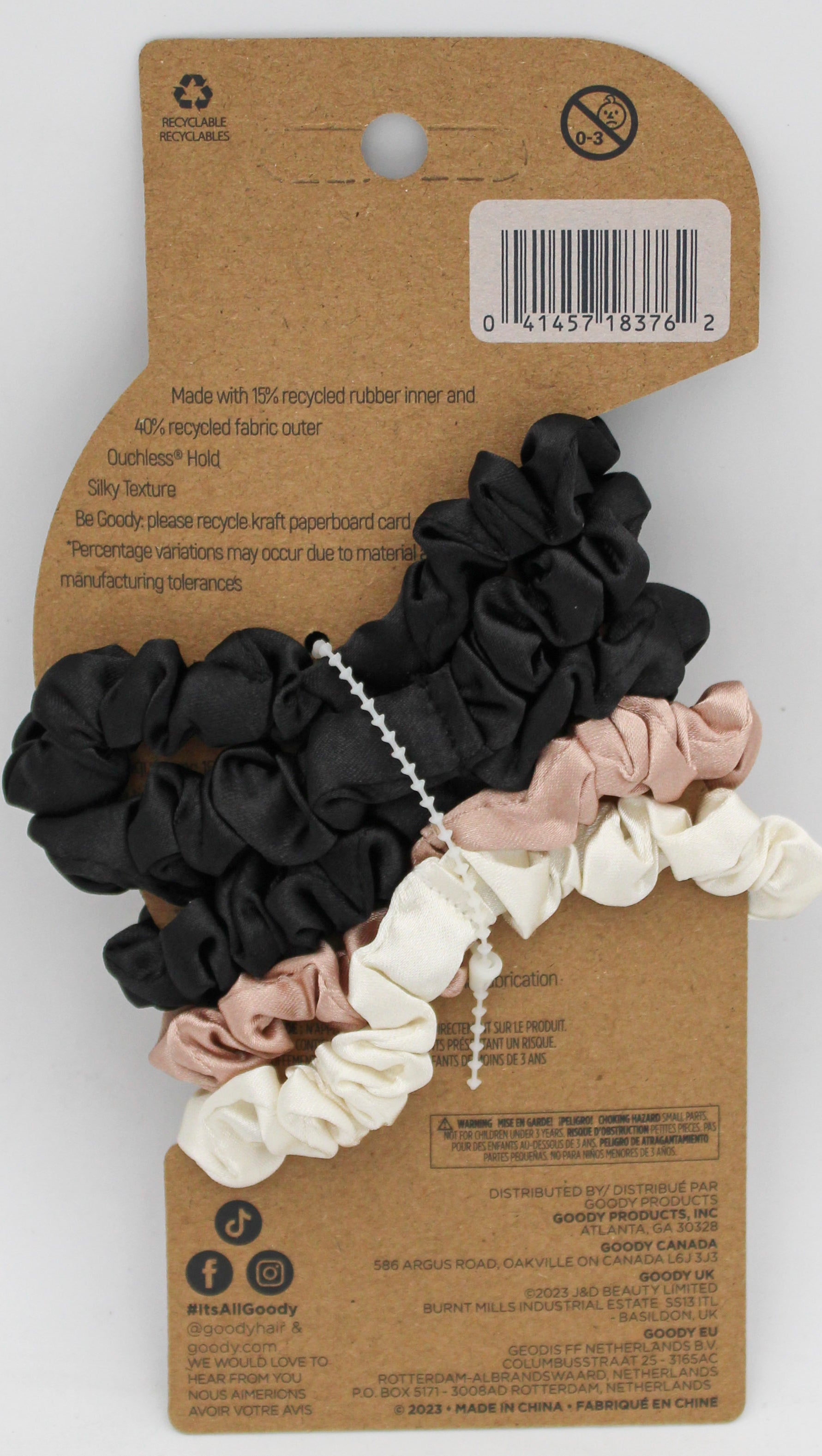 PLANET GOODY THIN SCRUNCHIES CREAM-5 CT NI