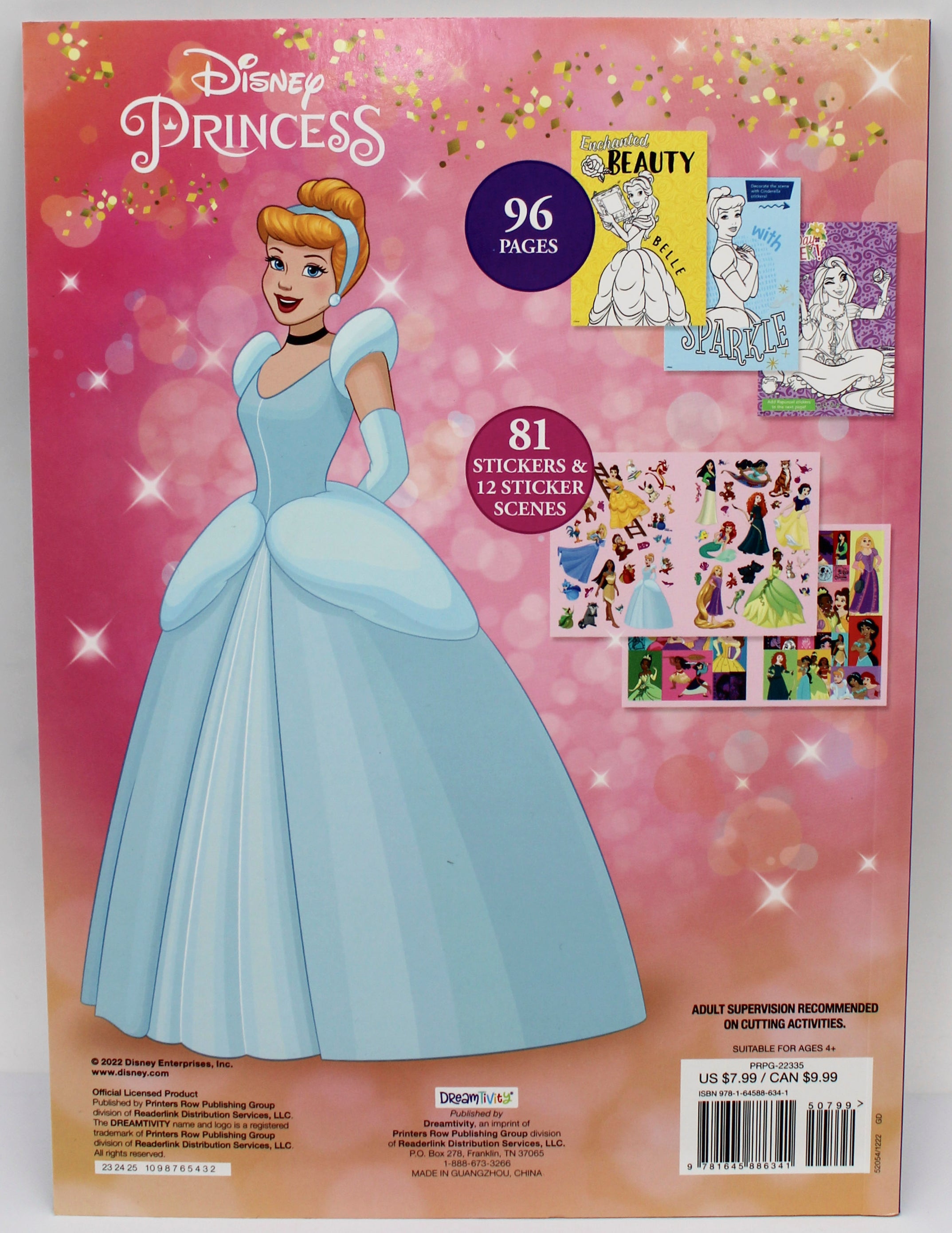 DISNEY PRINCESS TIME TO SHINE PAPERBACK BOOK 96pg