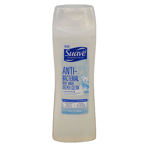 SUAVE ESSENTIALS 15oz BODY WASH-ANTIBACTERIAL(EXP:10/24)
