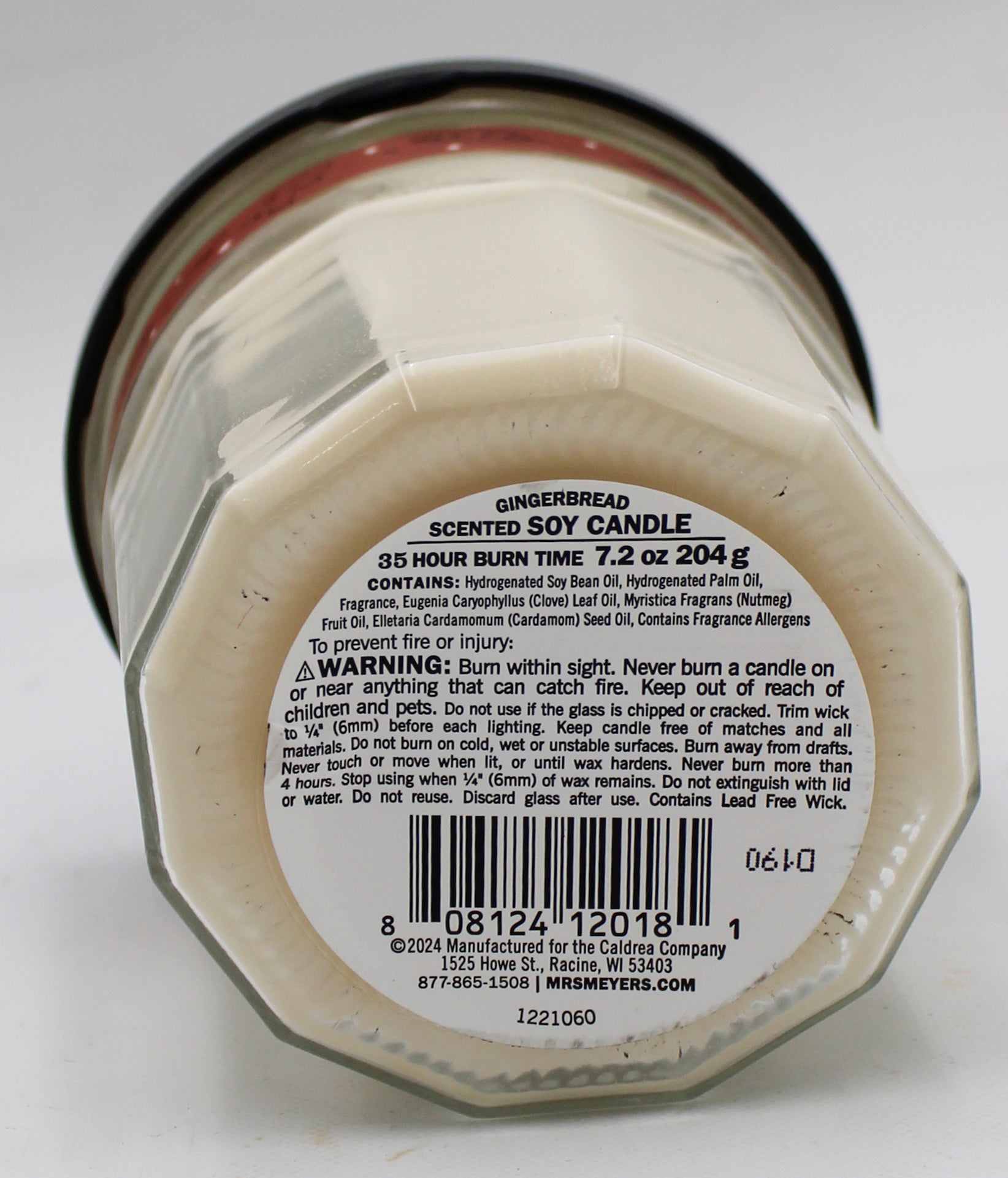 Mrs Meyers Soy Candle Gingerbread 7.2oz