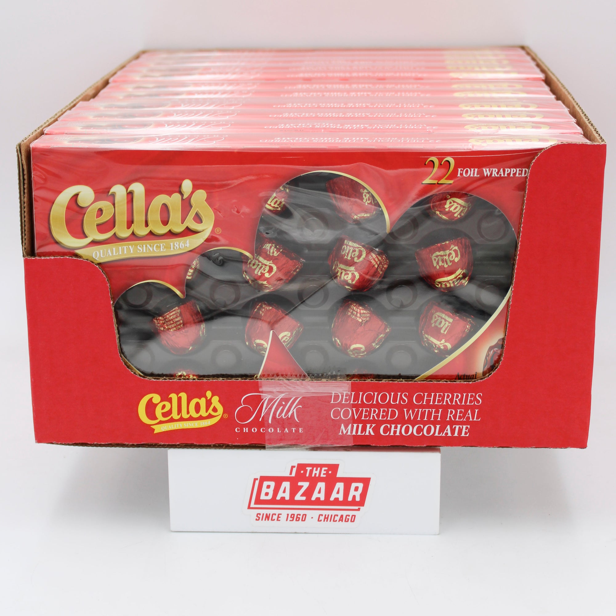 CELLAS MILK CHOCOLATE CHERRIES 11OZ 22CT BEST BY 10/25