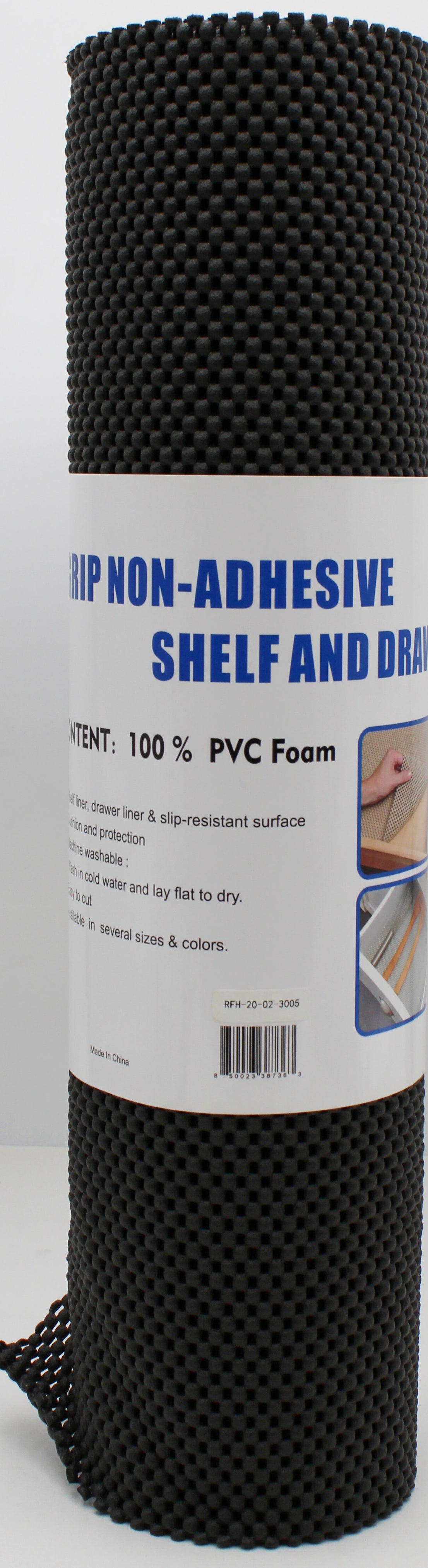 18x120" BLACK SHELF LINER