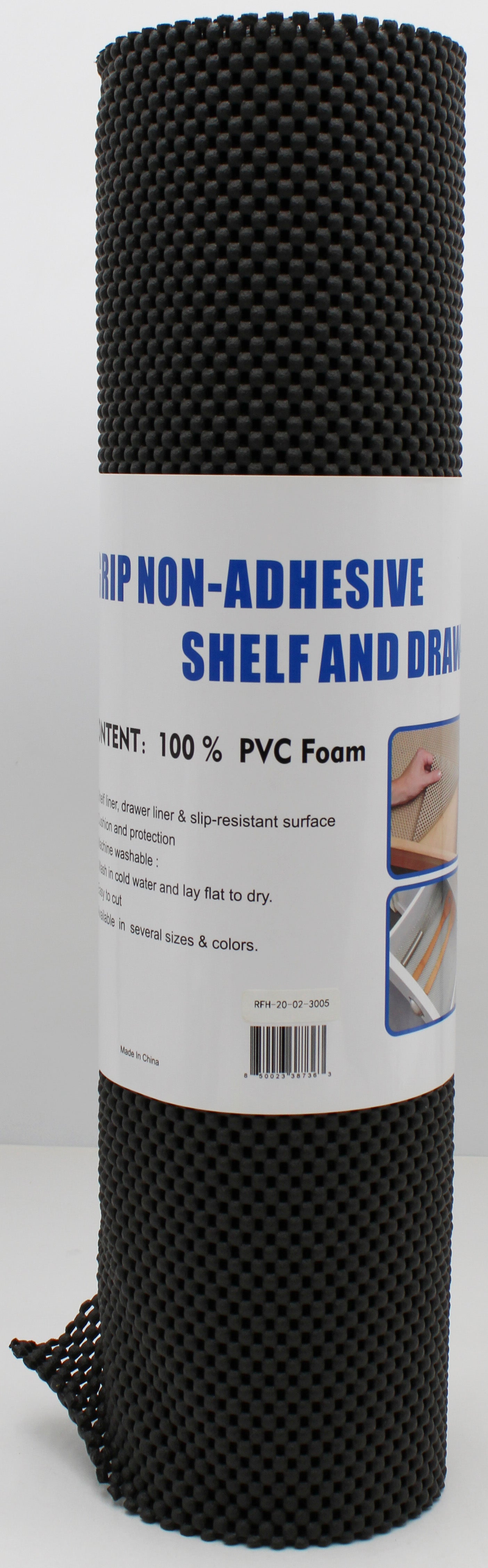 18x120" BLACK SHELF LINER