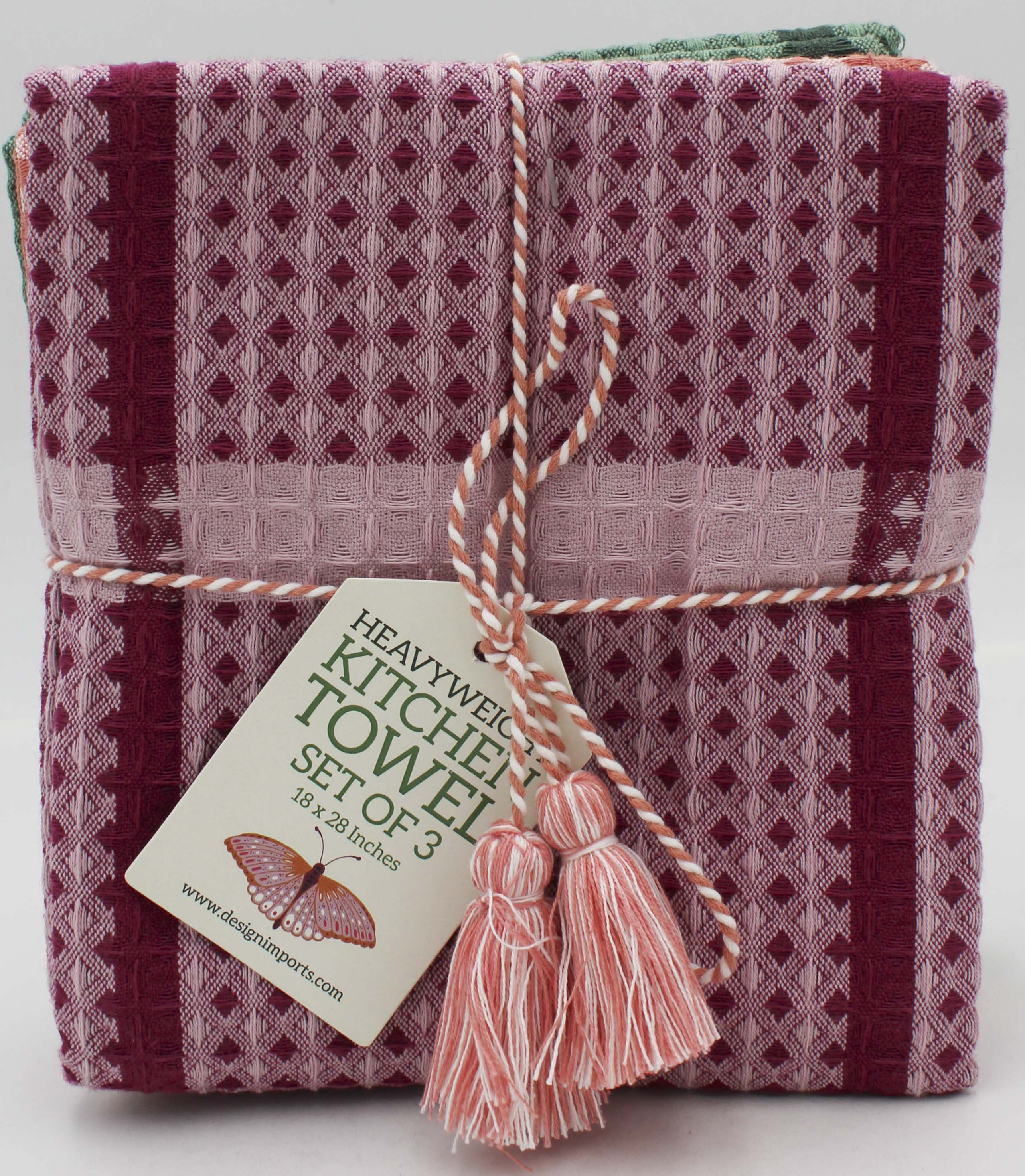 SET OF 3 DISHTOWELS - WAFFLE KNIT