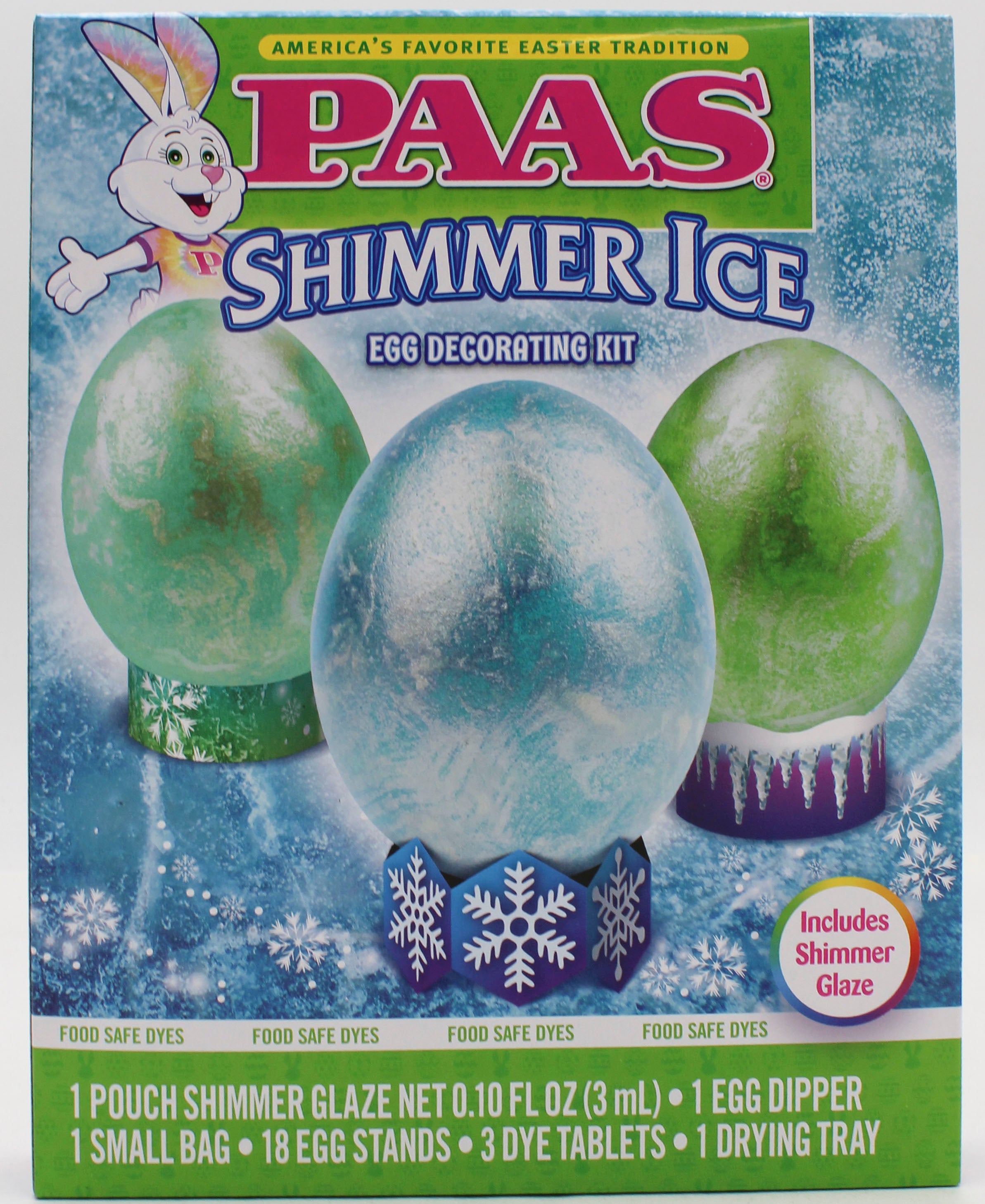 PAAS SHIMMER ICE EGG DECORATING KIT SHELF TRAY